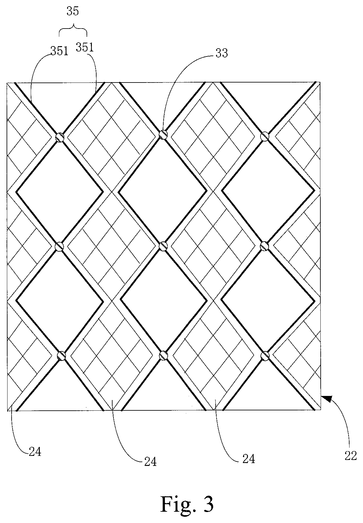 Patent US11775122 Figure 2 – Sensor module and display device