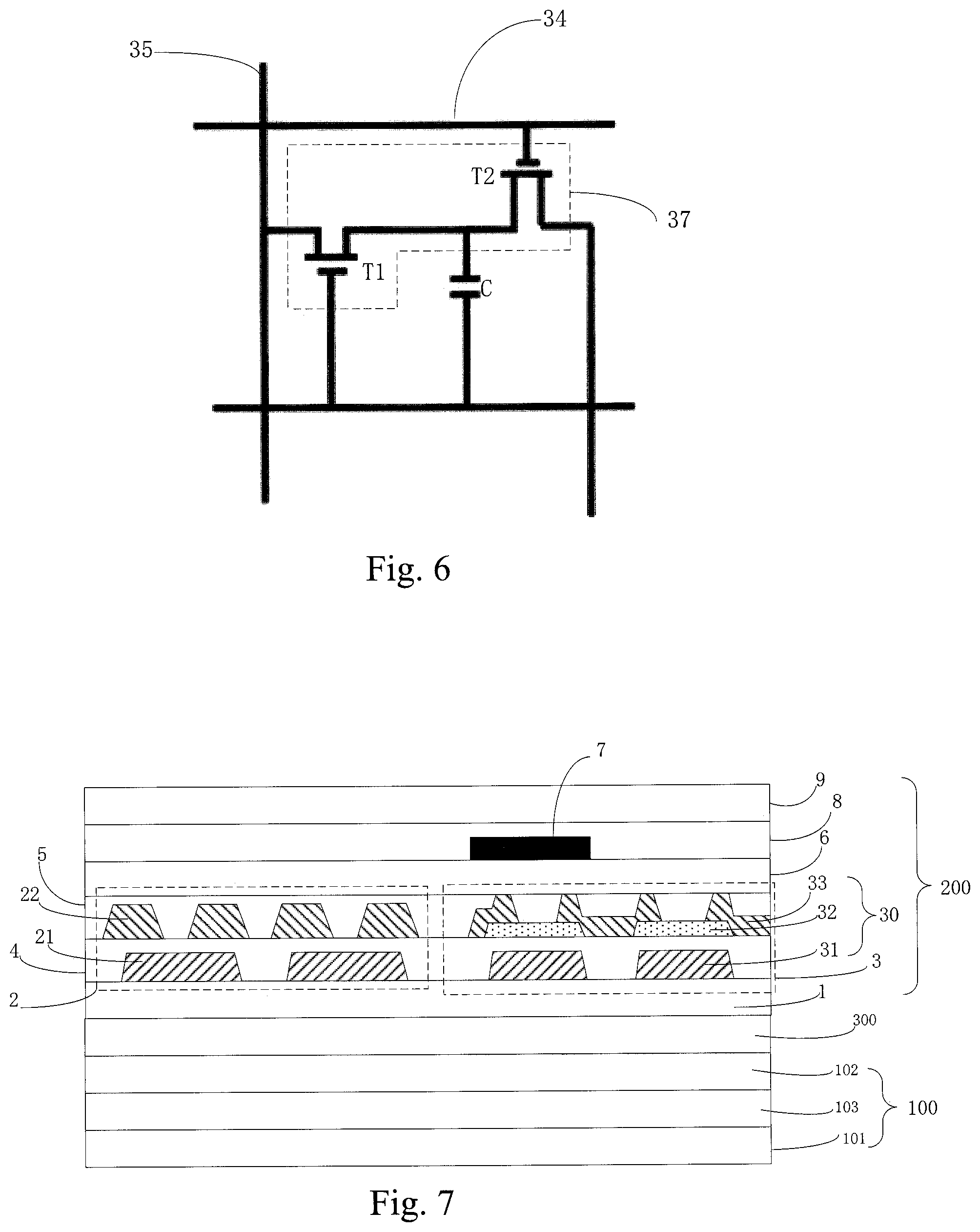 Patent US11775122 Figure 4 – Sensor module and display device