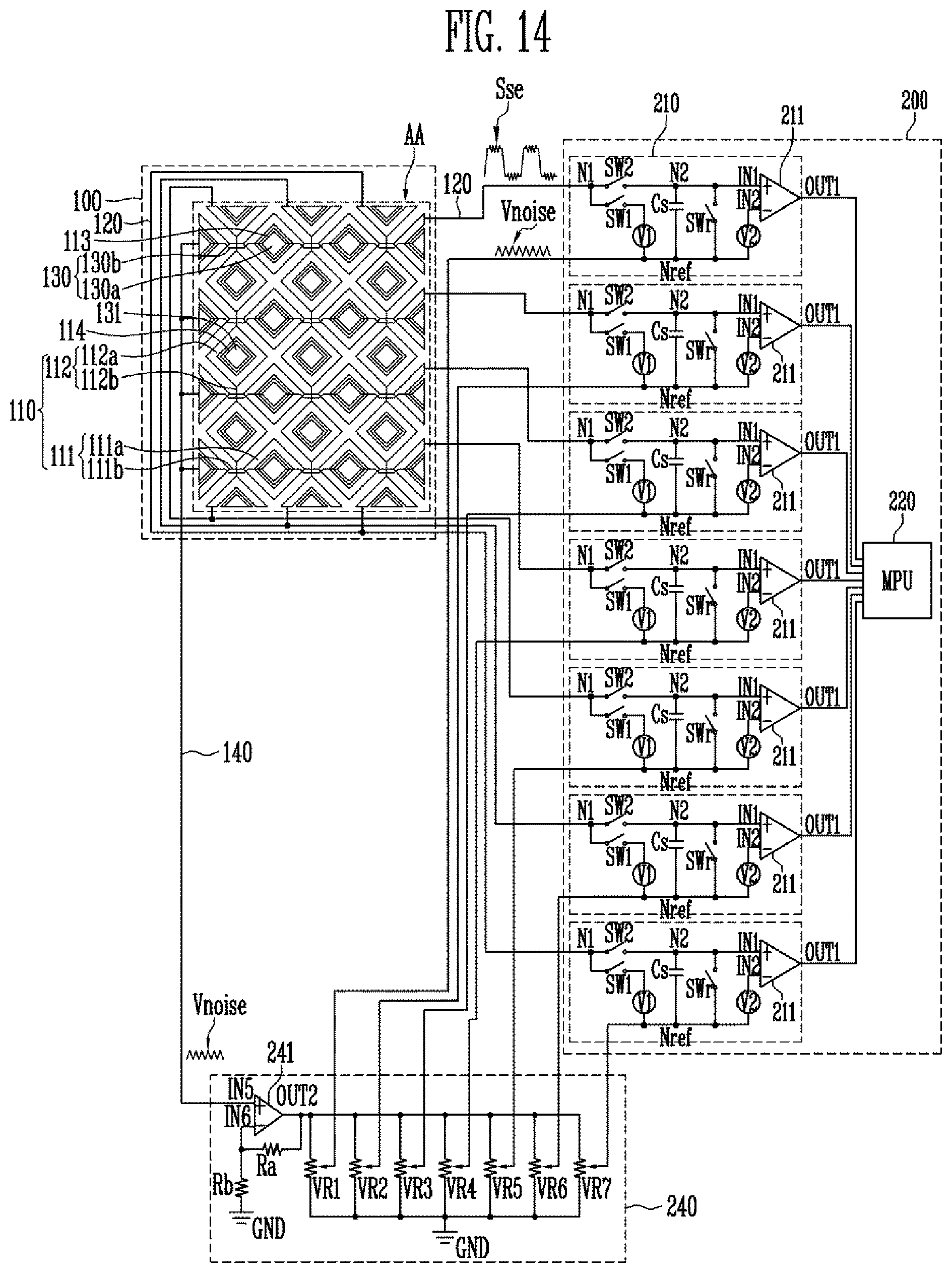 Patent US11775123 Figure 15 – Touch sensor and method of driving the same