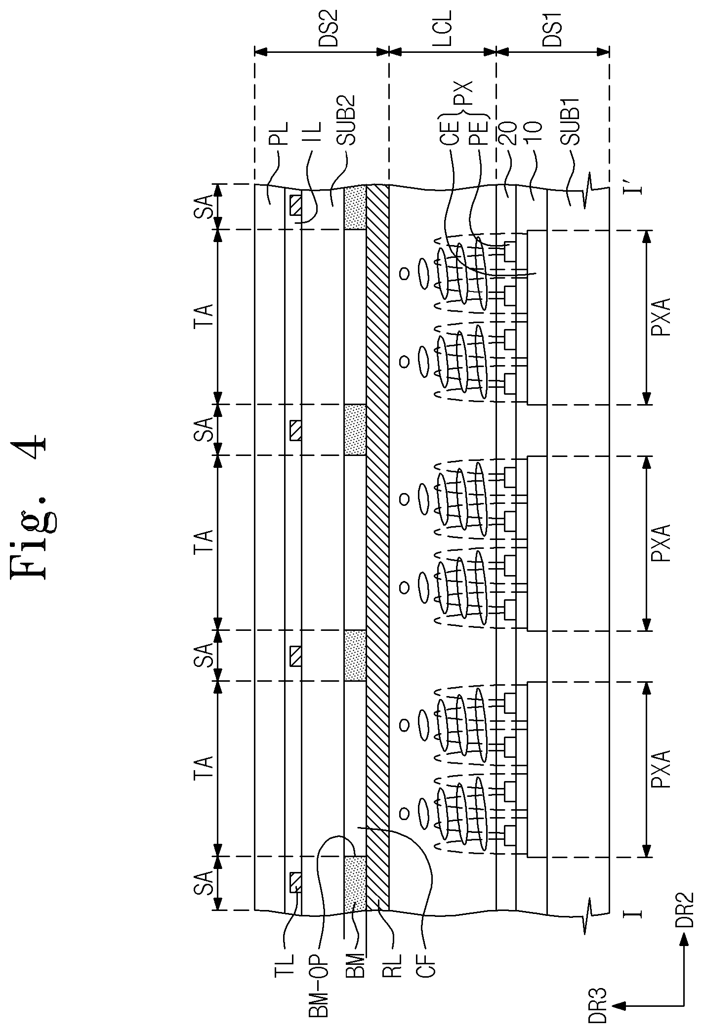 Patent US11775124 Figure 4 – Display device and method of driving the same in two modes