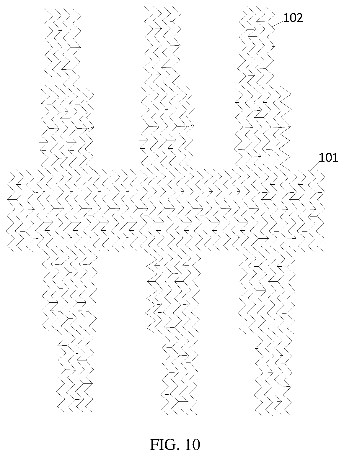 Patent US11775125 Figure 8 – Touch electrode structure, touch screen and touch display device