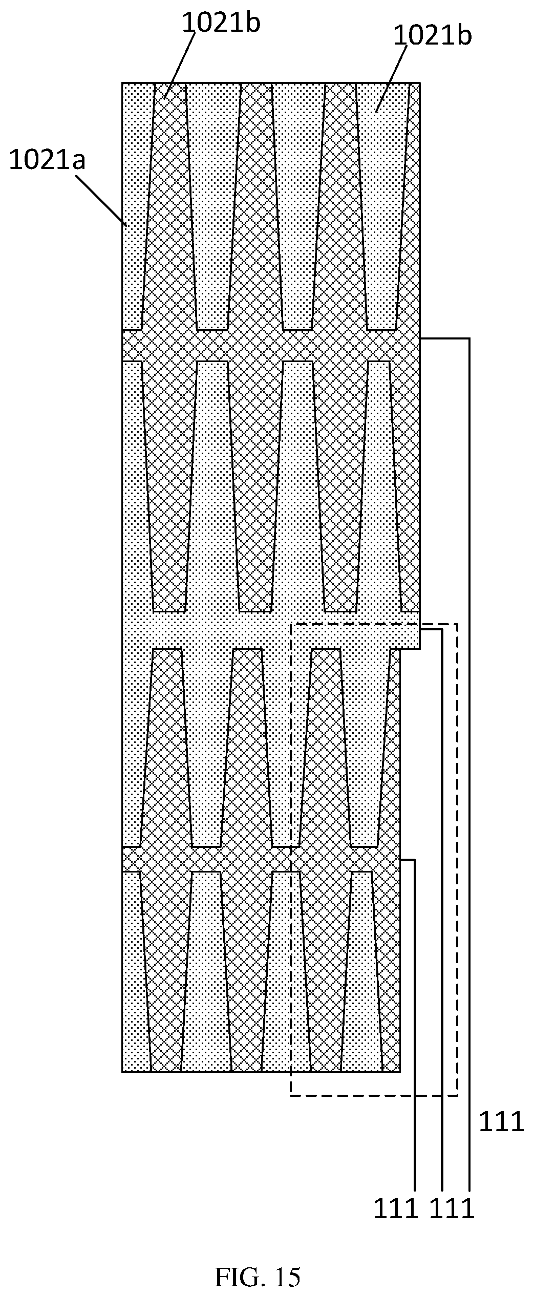 Patent US11775125 Figure 12 – Touch electrode structure, touch screen and touch display device