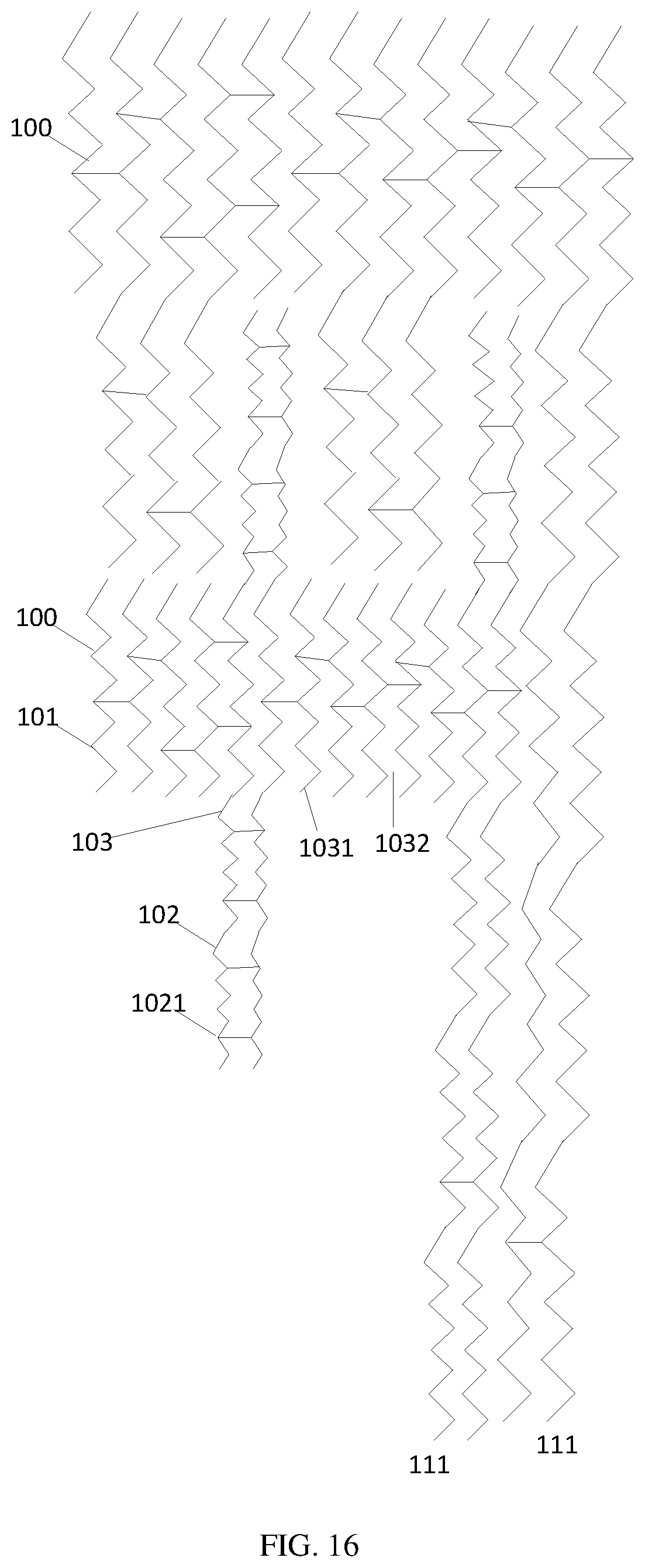 Patent US11775125 Figure 13 – Touch electrode structure, touch screen and touch display device