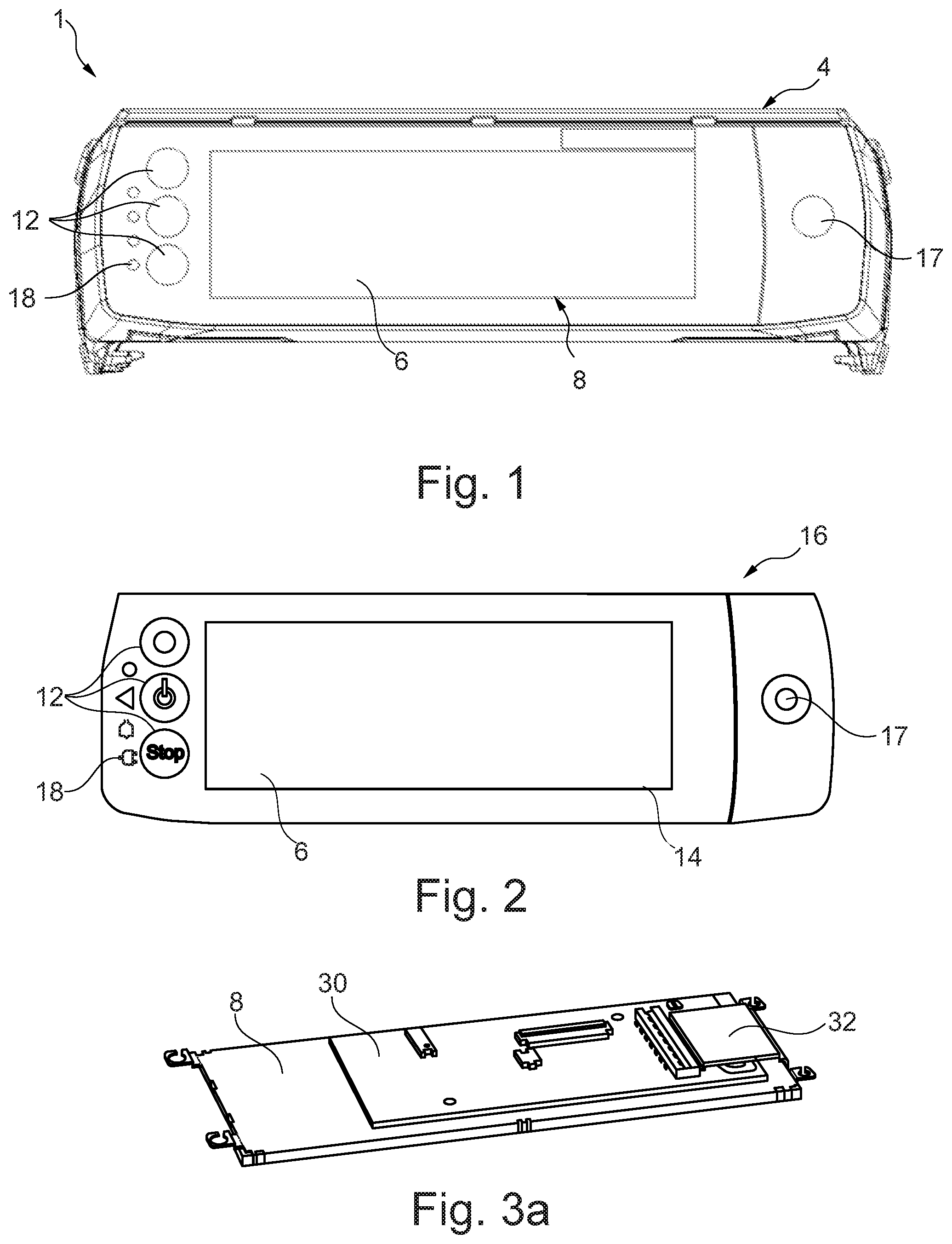 Patent US11775126 — Medical pump with a display — Figure 1