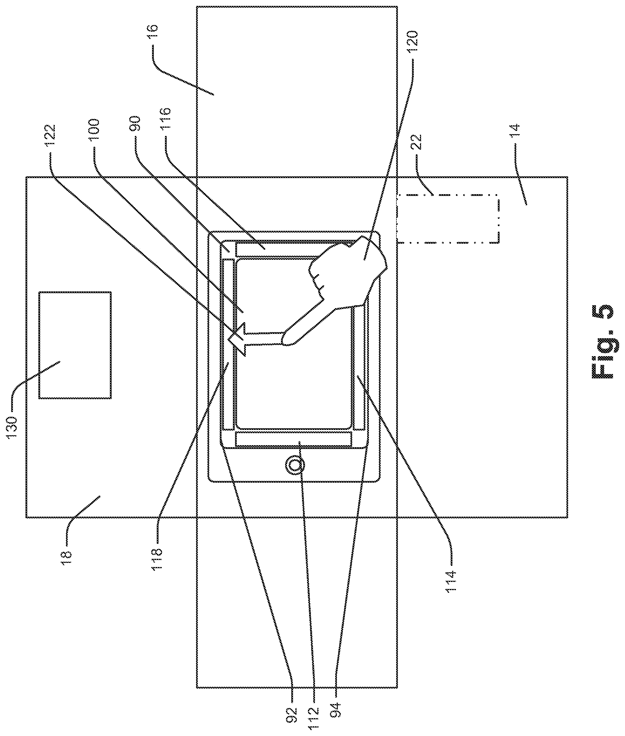Patent US11775127 Figure 5 – Emissive surfaces and workspaces method and apparatus