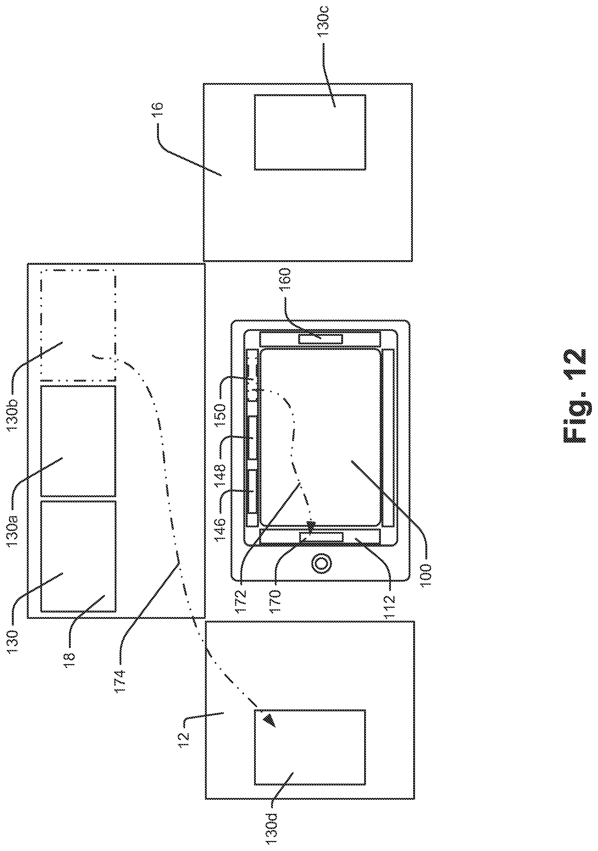 Patent US11775127 Figure 12 – Emissive surfaces and workspaces method and apparatus