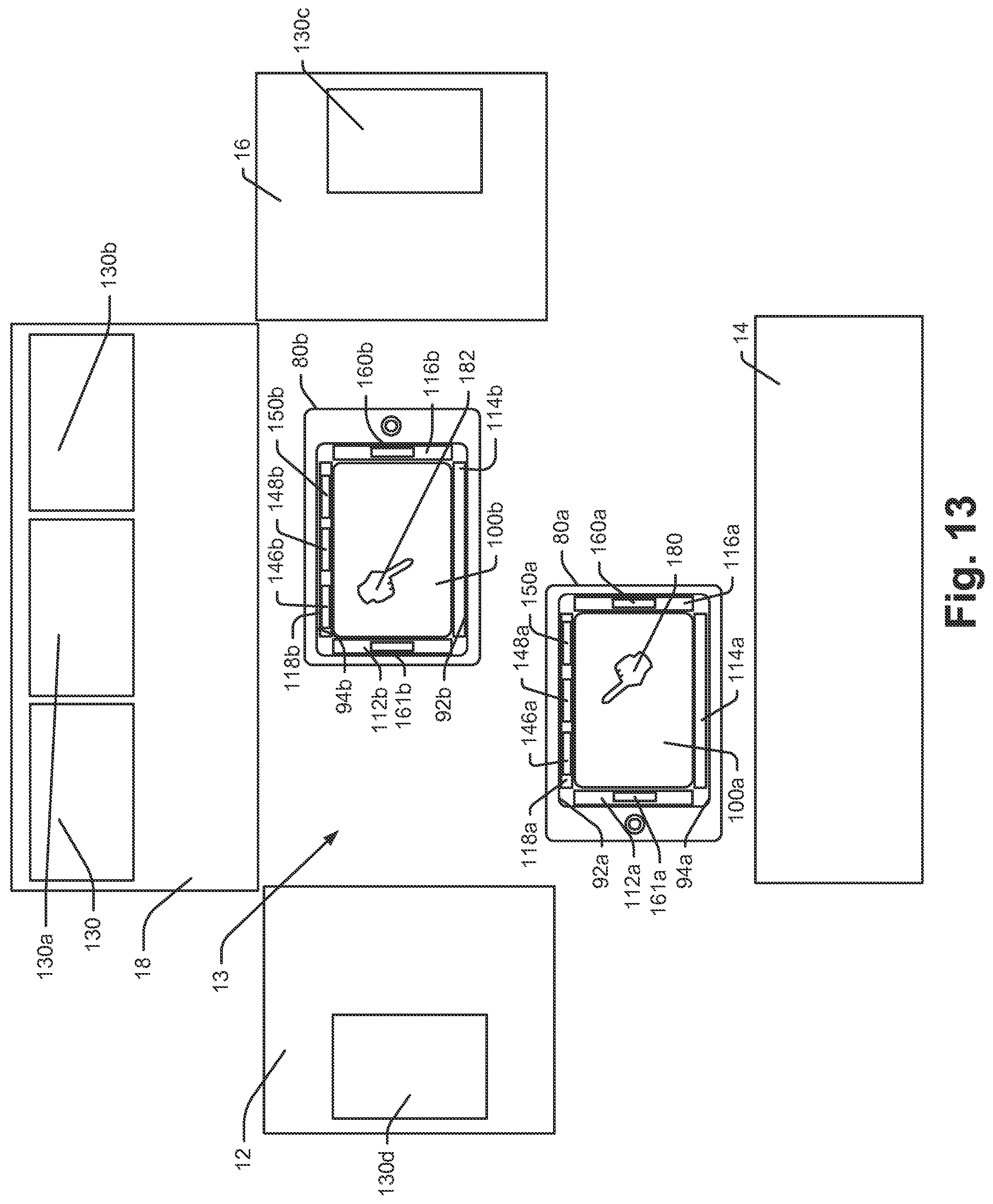 Patent US11775127 Figure 13 – Emissive surfaces and workspaces method and apparatus