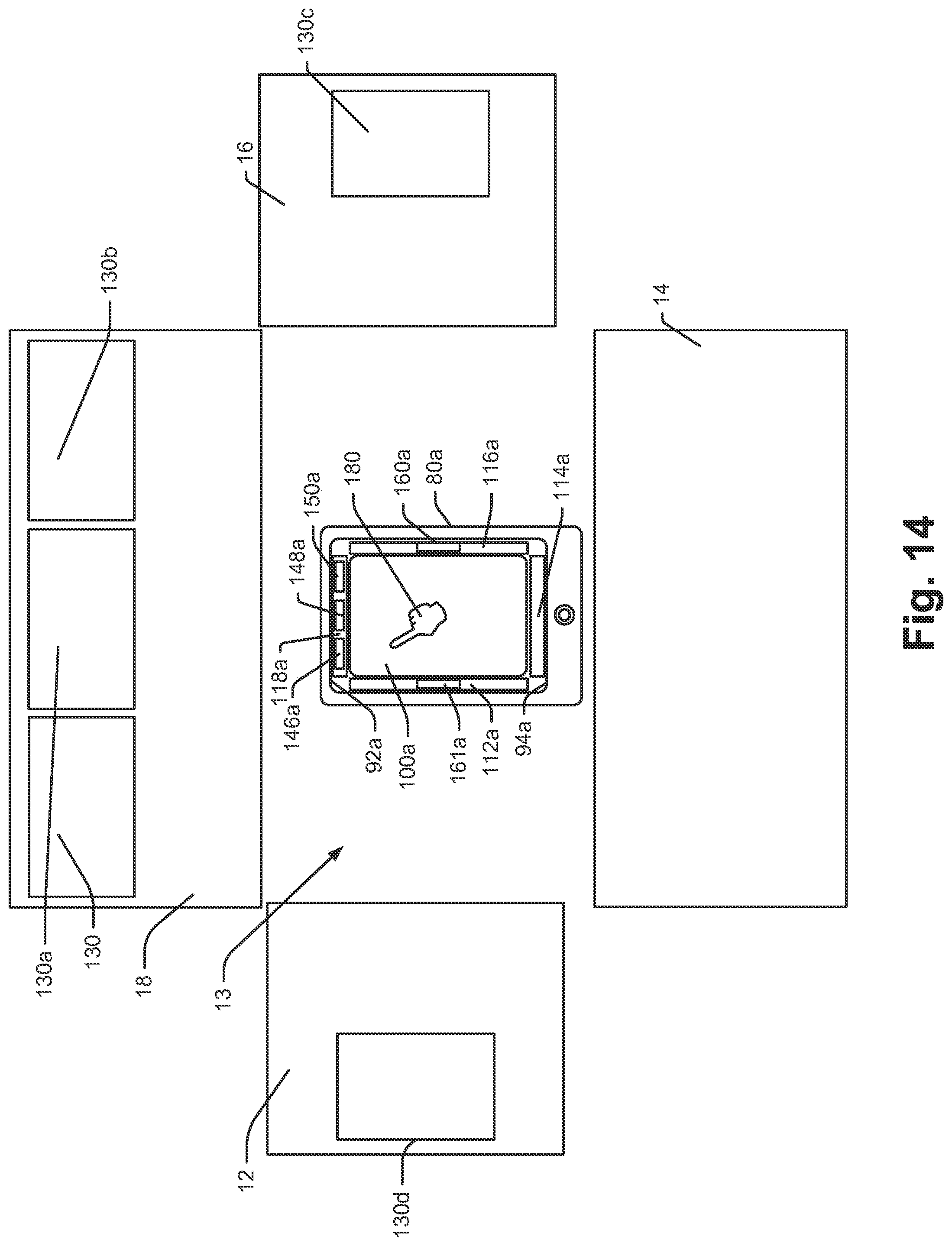Patent US11775127 Figure 14 – Emissive surfaces and workspaces method and apparatus