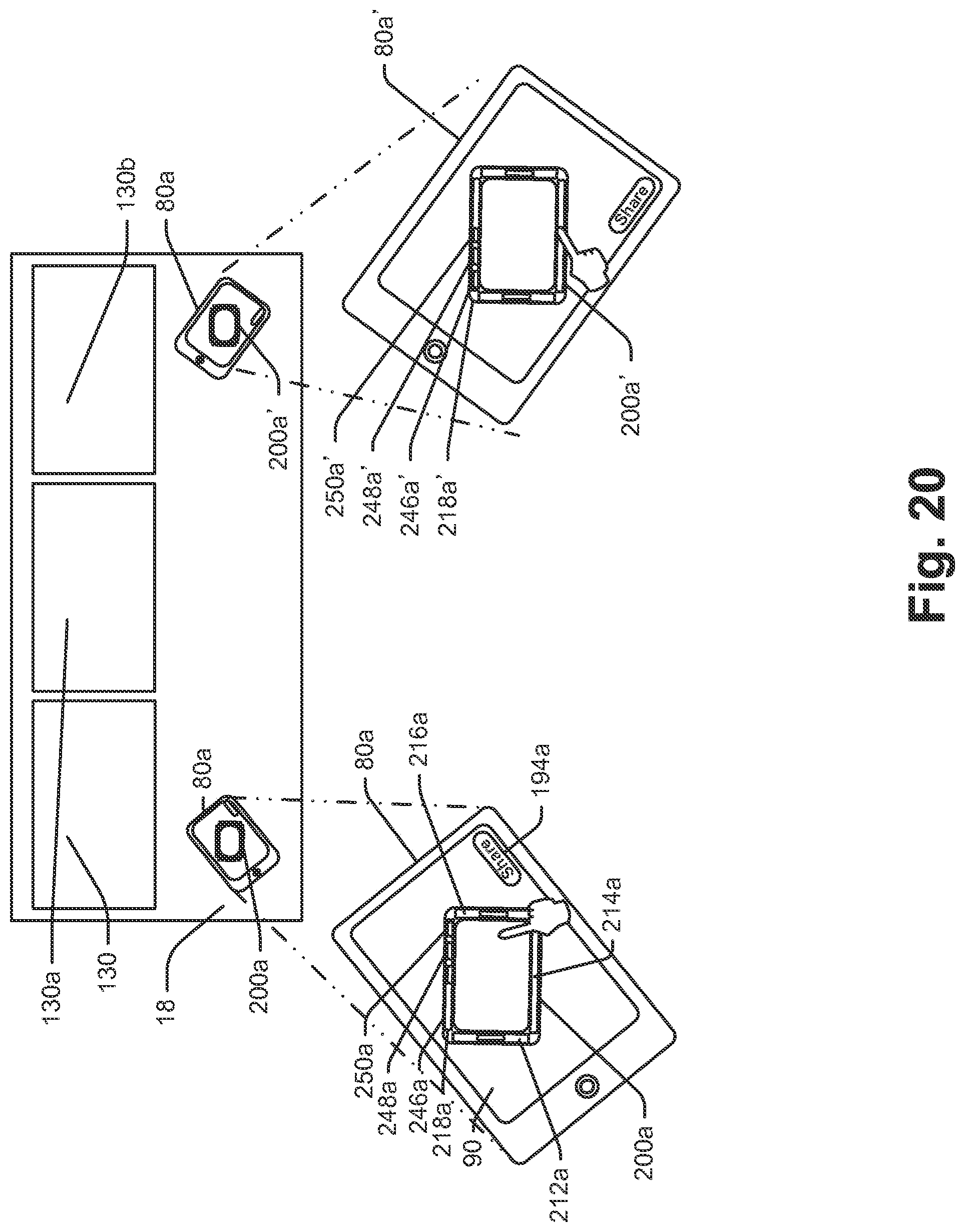 Patent US11775127 Figure 20 – Emissive surfaces and workspaces method and apparatus