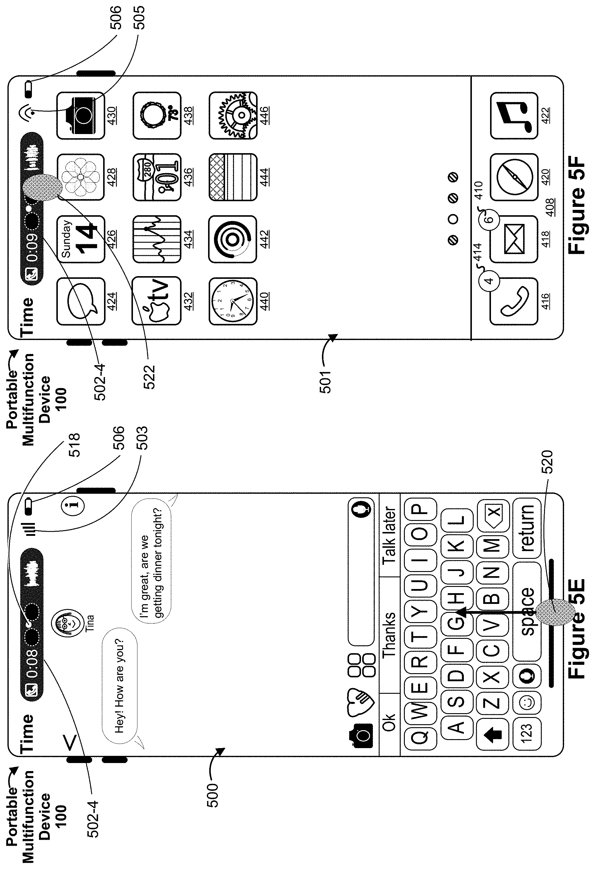 Patent US11775128 Figure 10 – Devices, methods, and graphical user interfaces for updating a session region