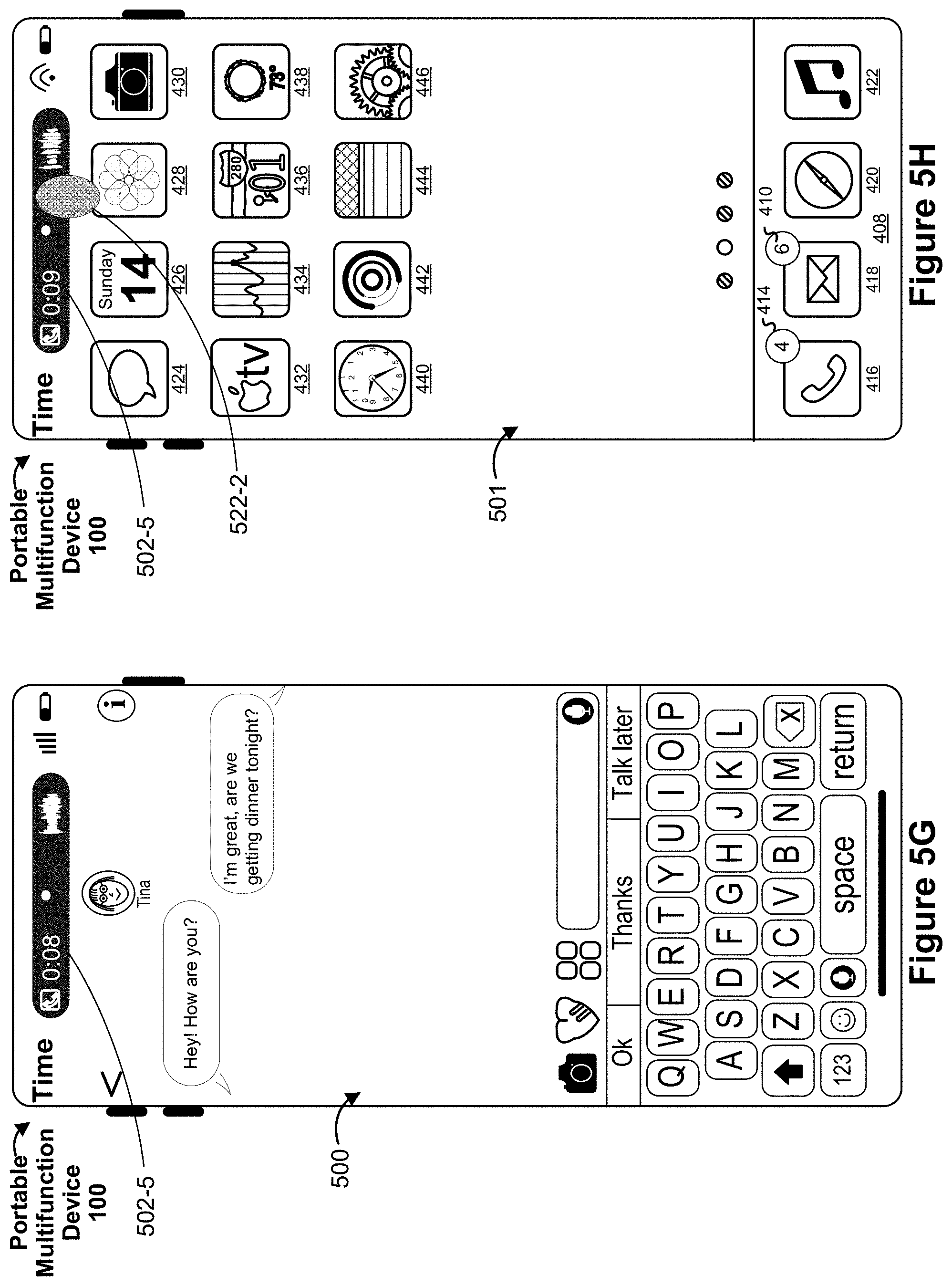 Patent US11775128 Figure 11 – Devices, methods, and graphical user interfaces for updating a session region