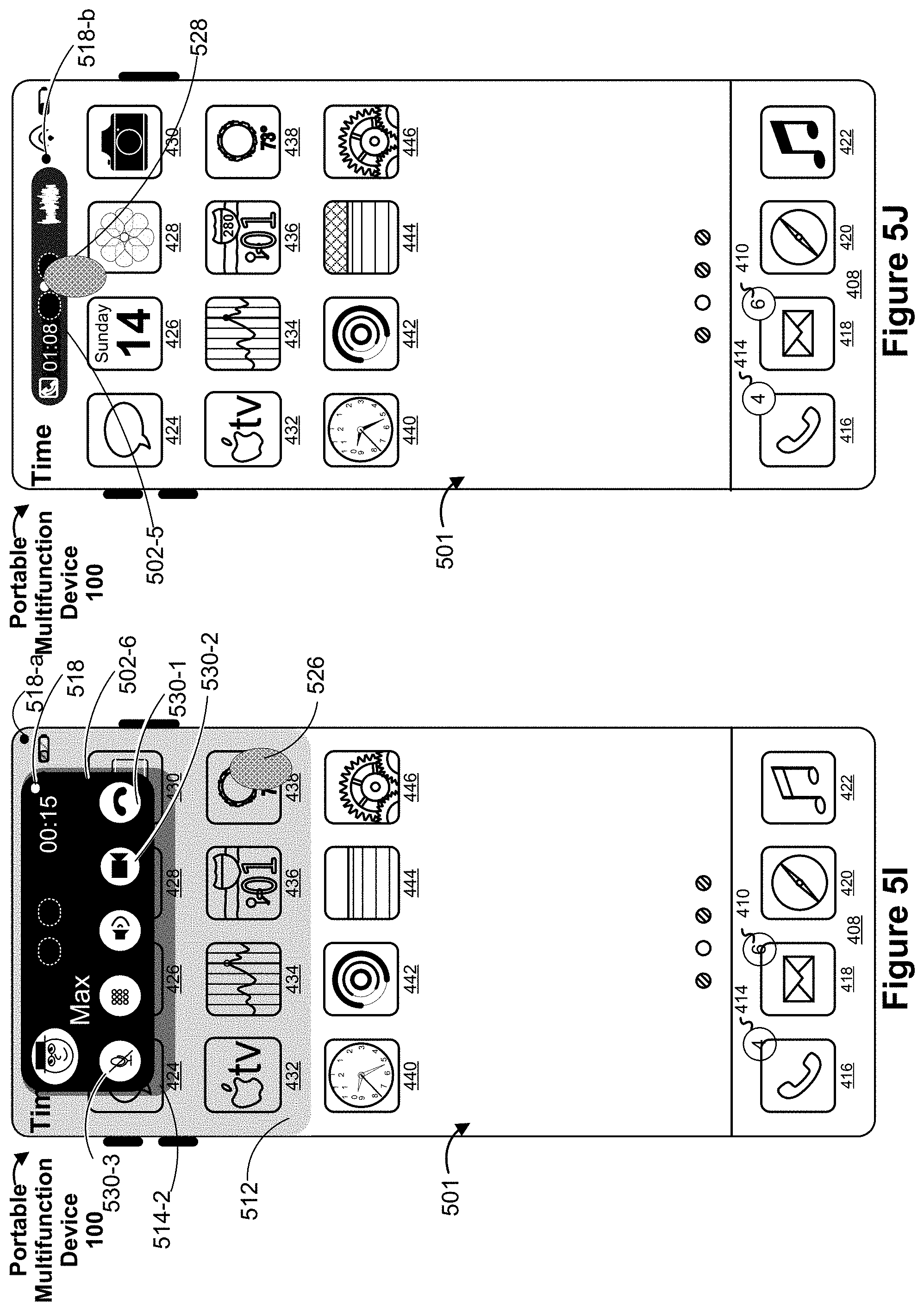 Patent US11775128 Figure 12 – Devices, methods, and graphical user interfaces for updating a session region