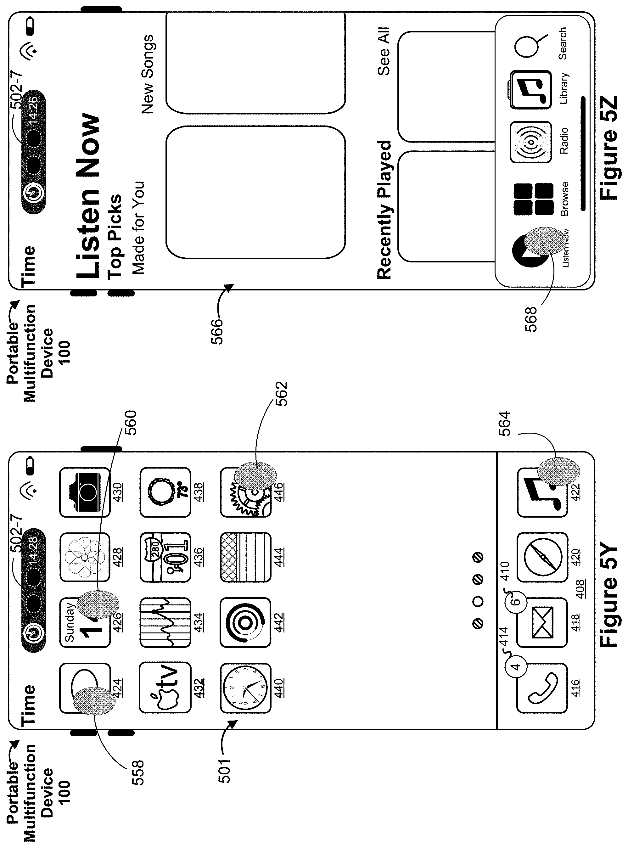 Patent US11775128 Figure 20 – Devices, methods, and graphical user interfaces for updating a session region