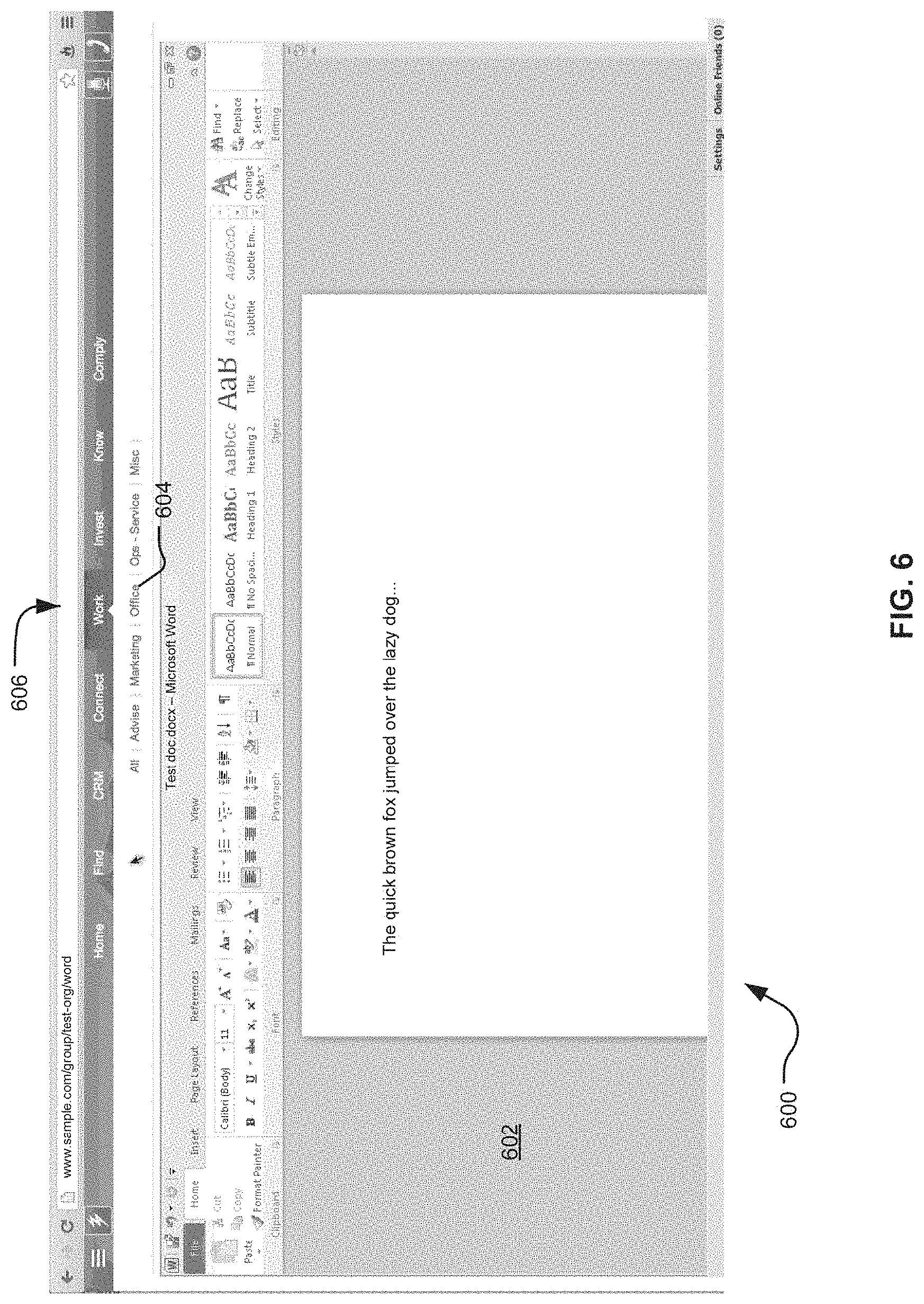 Patent US11775133 Figure 8 – Browser-based application management