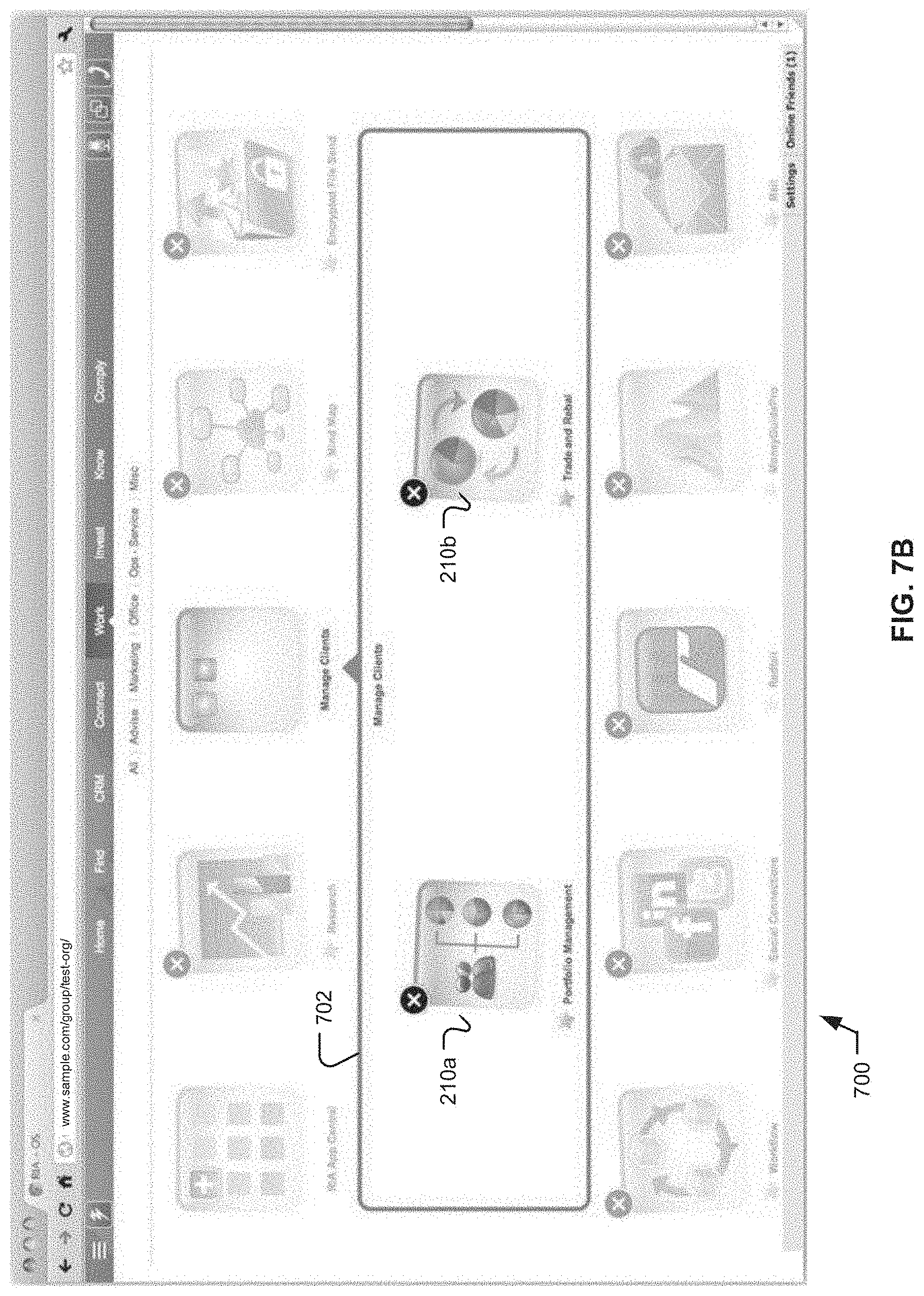 Patent US11775133 Figure 10 – Browser-based application management
