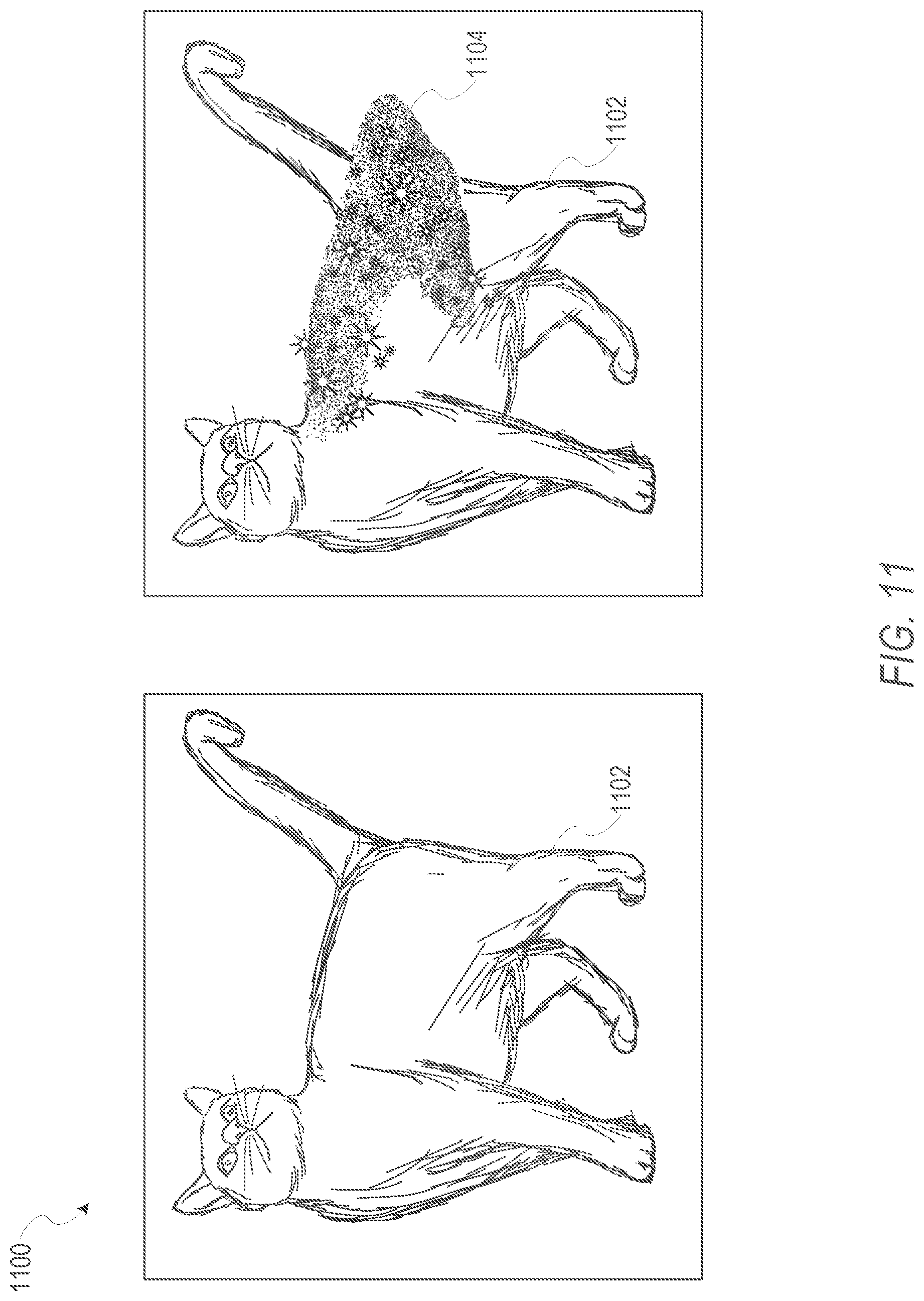 Patent US11775134 Figure 11 – Interface to display animated icon