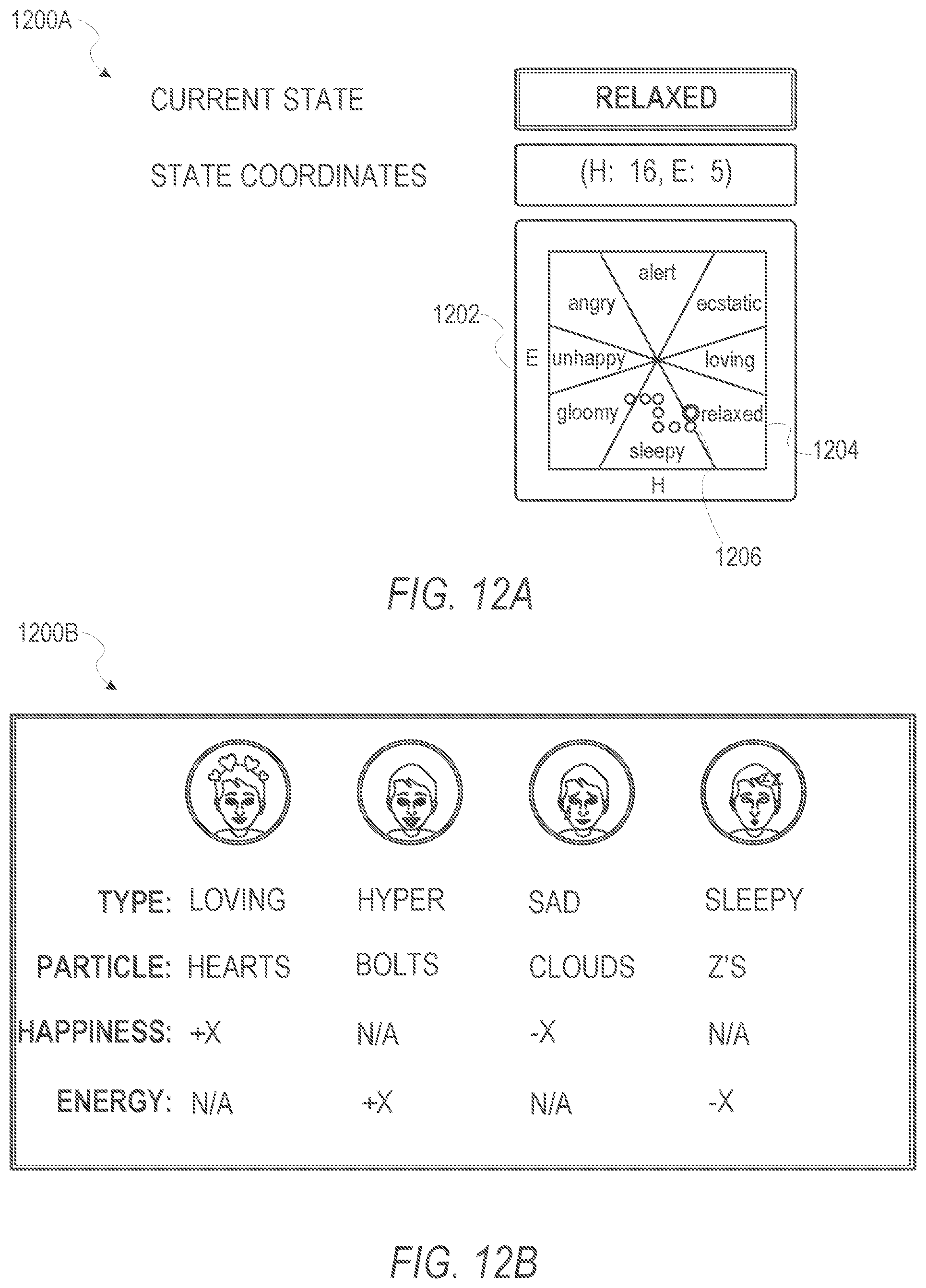 Patent US11775134 Figure 12 – Interface to display animated icon
