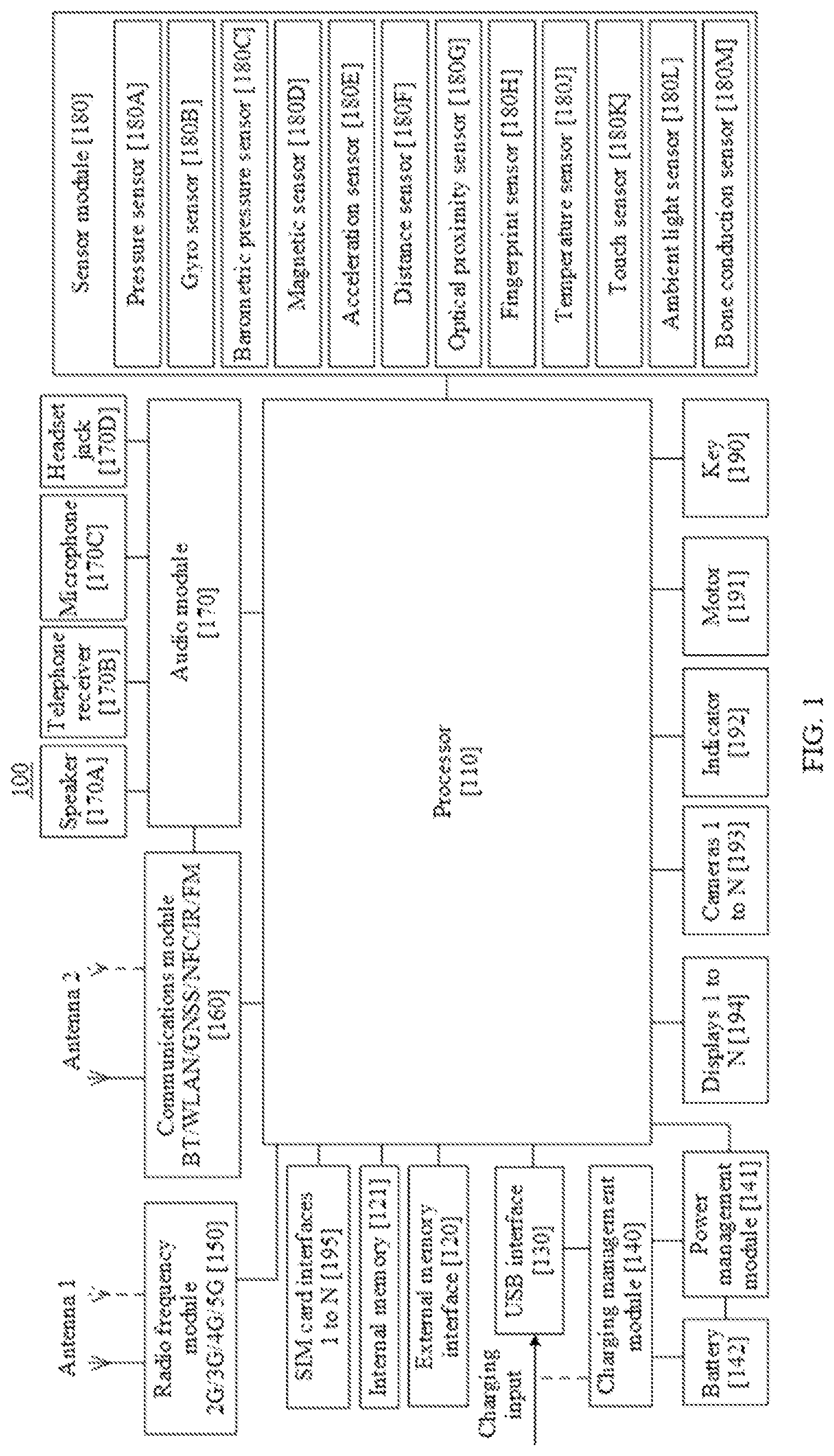Patent US11775135 — Application icon displaying method and terminal — Figure 1