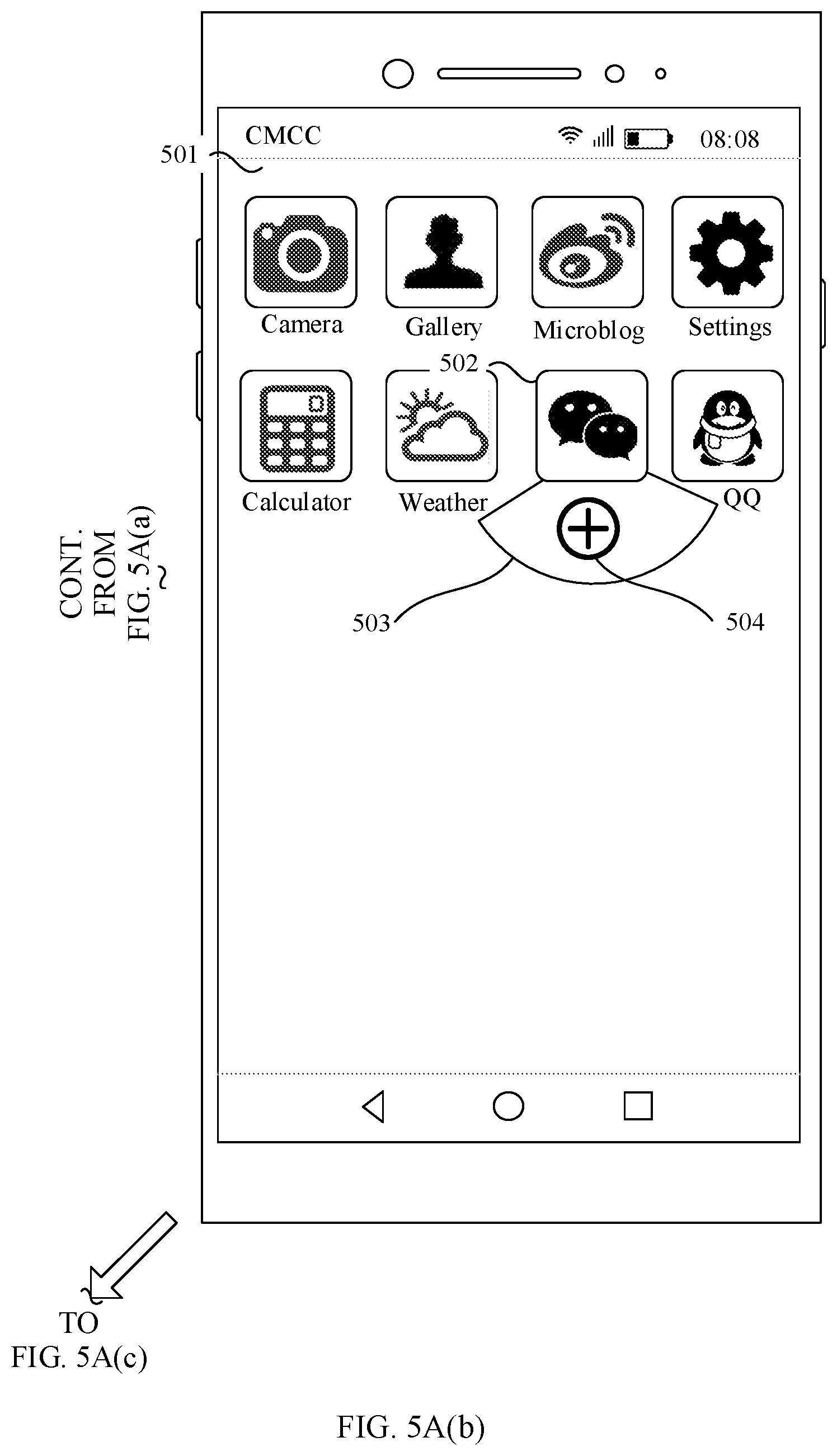 Patent US11775135 Figure 6 – Application icon displaying method and terminal