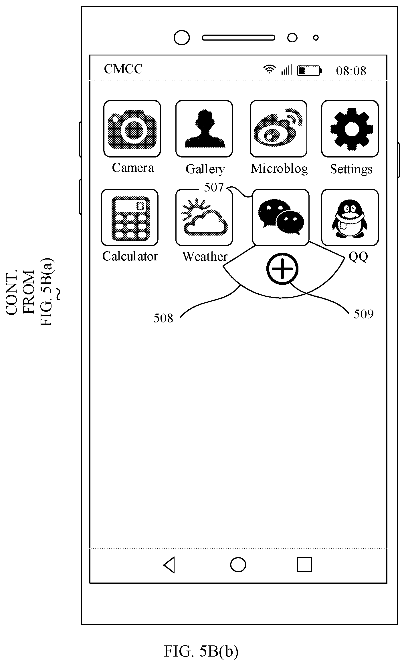 Patent US11775135 Figure 10 – Application icon displaying method and terminal