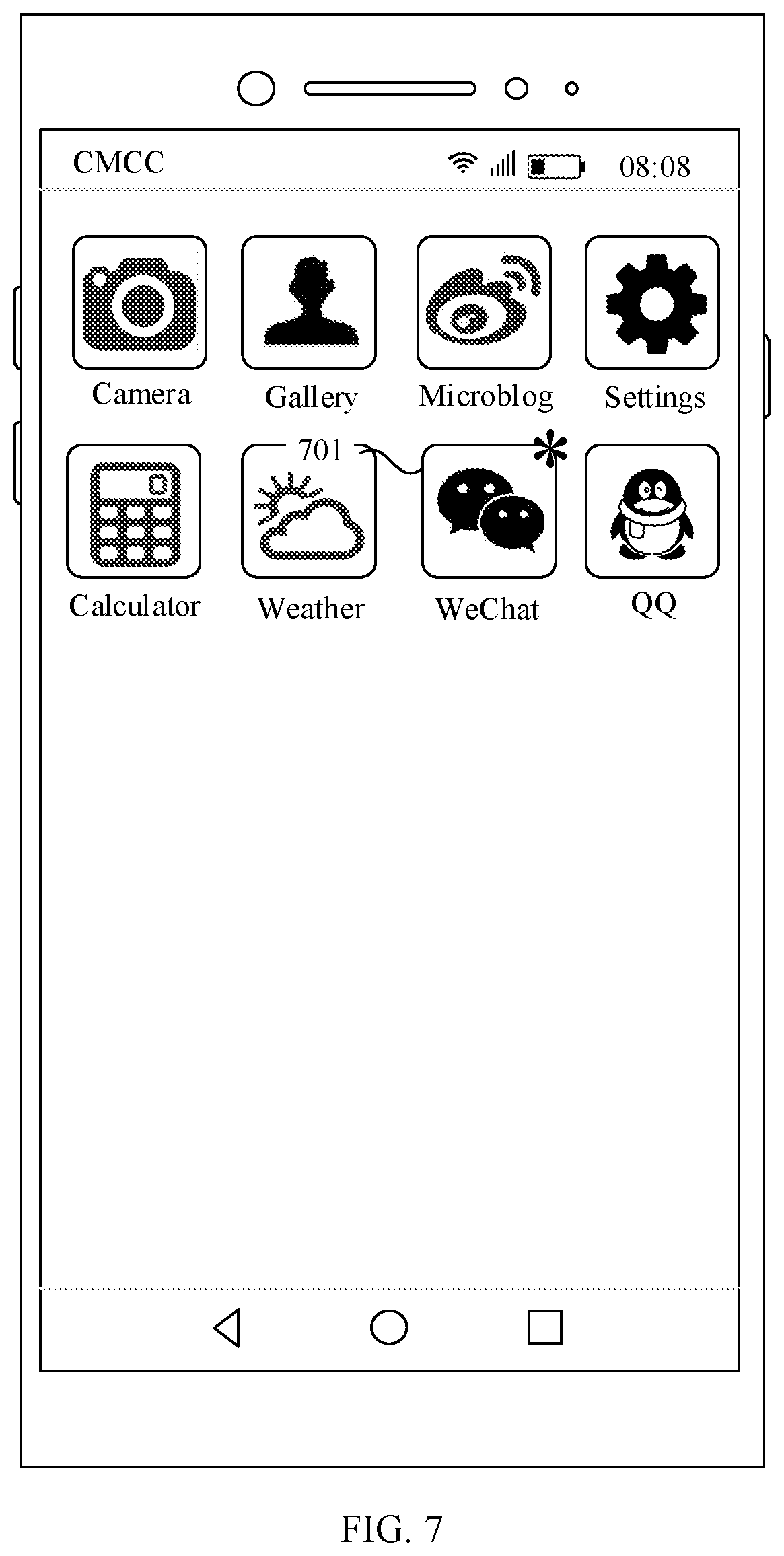 Patent US11775135 Figure 12 – Application icon displaying method and terminal