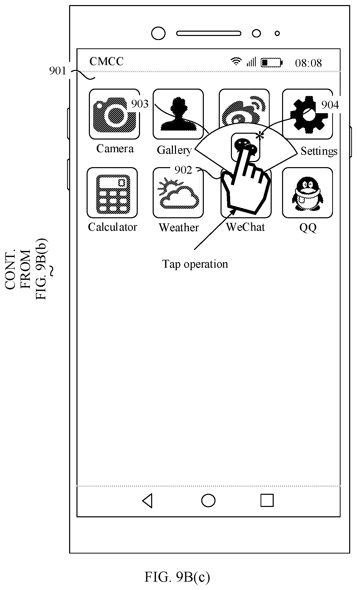 Patent US11775135 Figure 18 – Application icon displaying method and terminal