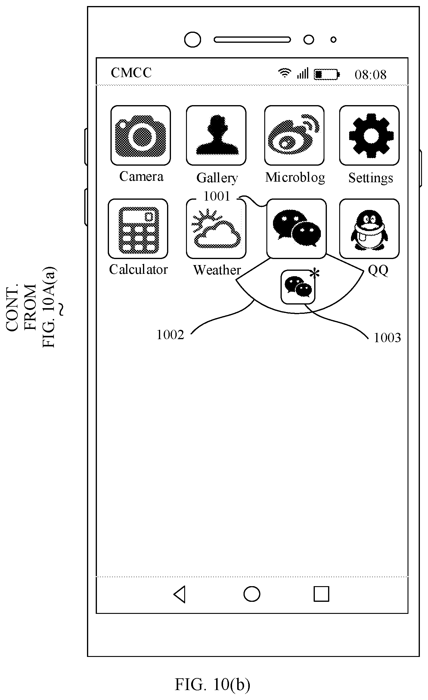 Patent US11775135 Figure 20 – Application icon displaying method and terminal