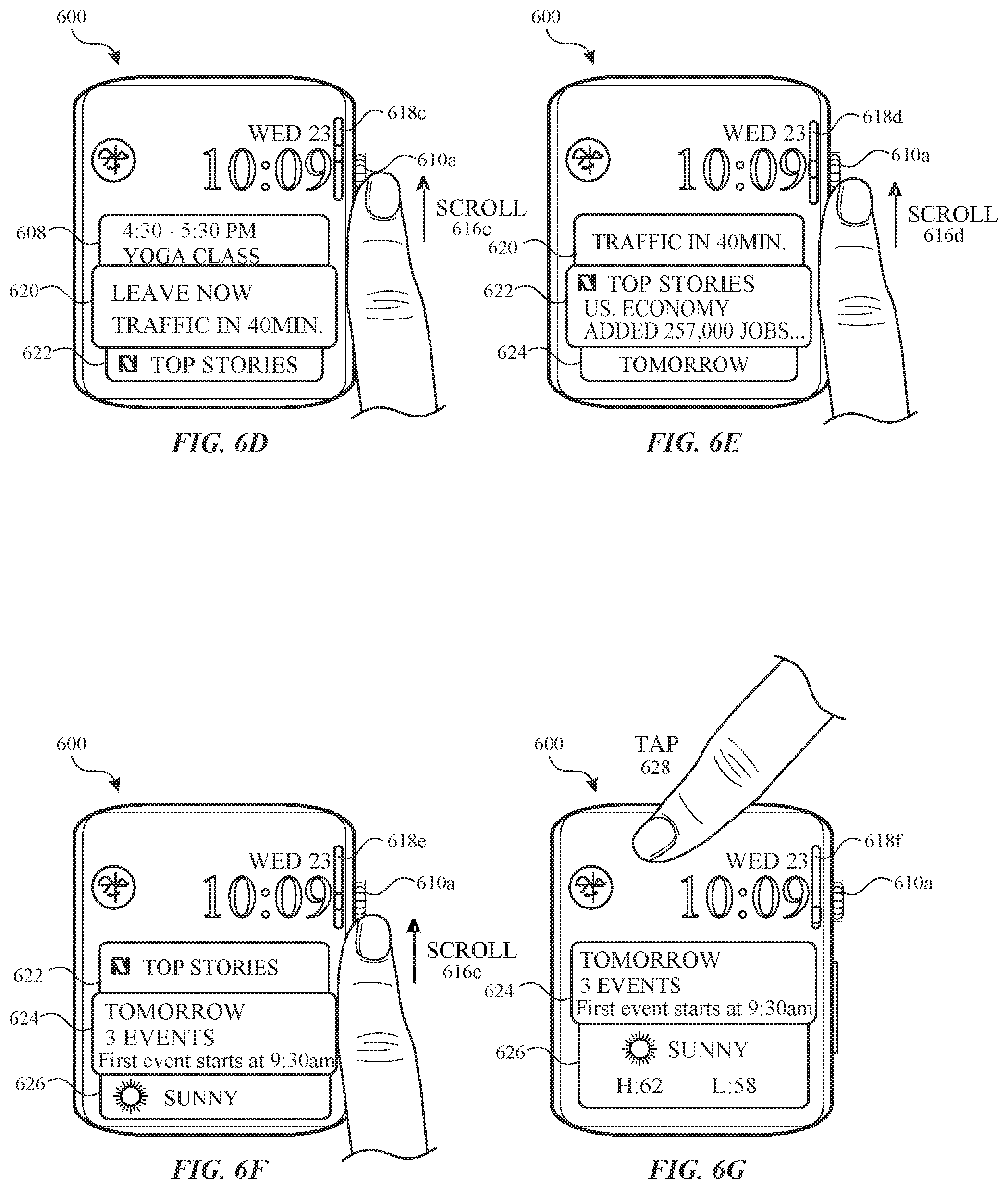 Patent US11775141 Figure 16 – Context-specific user interfaces