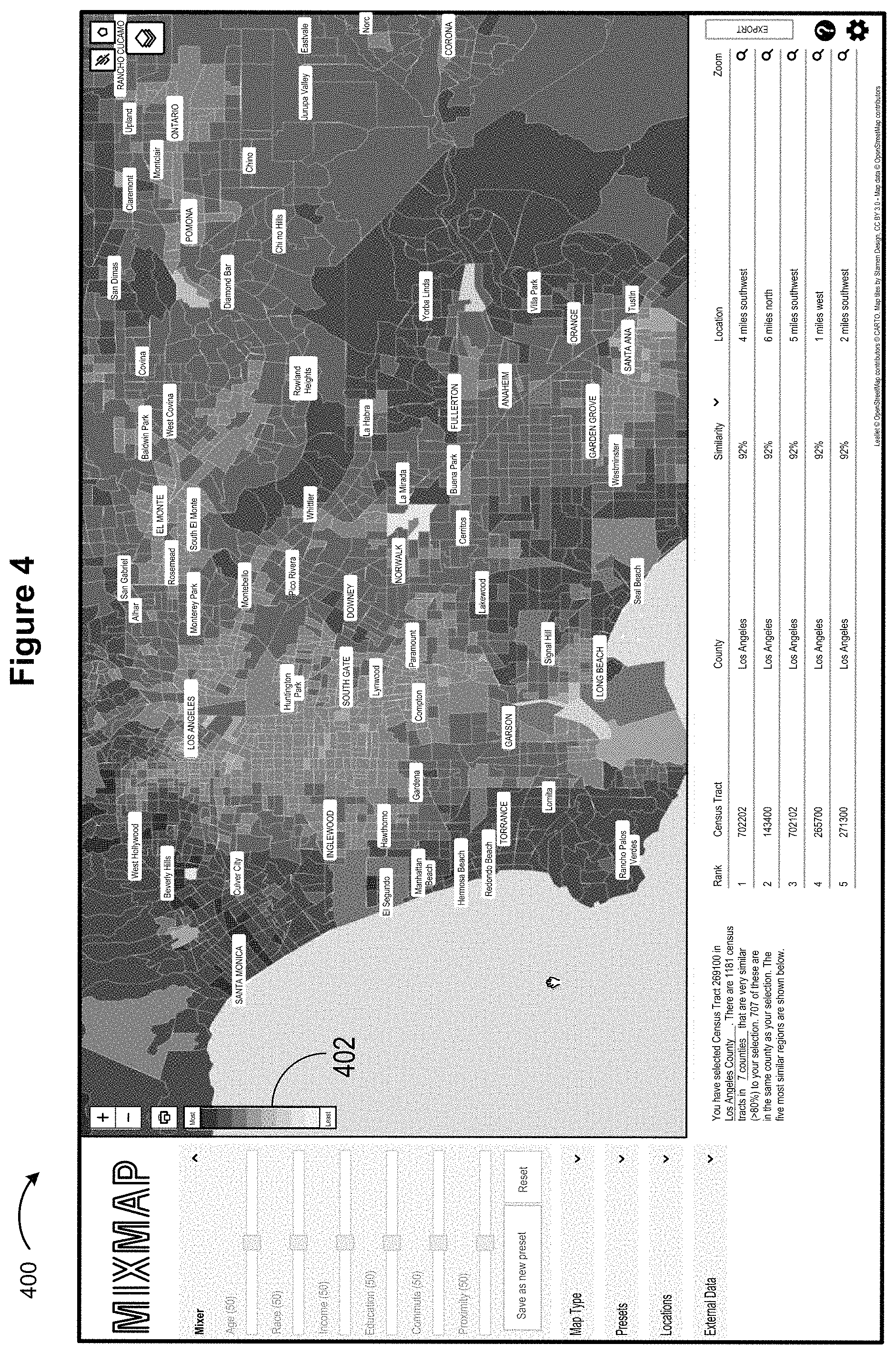 Patent US11775144 Figure 12 – Place-based semantic similarity platform