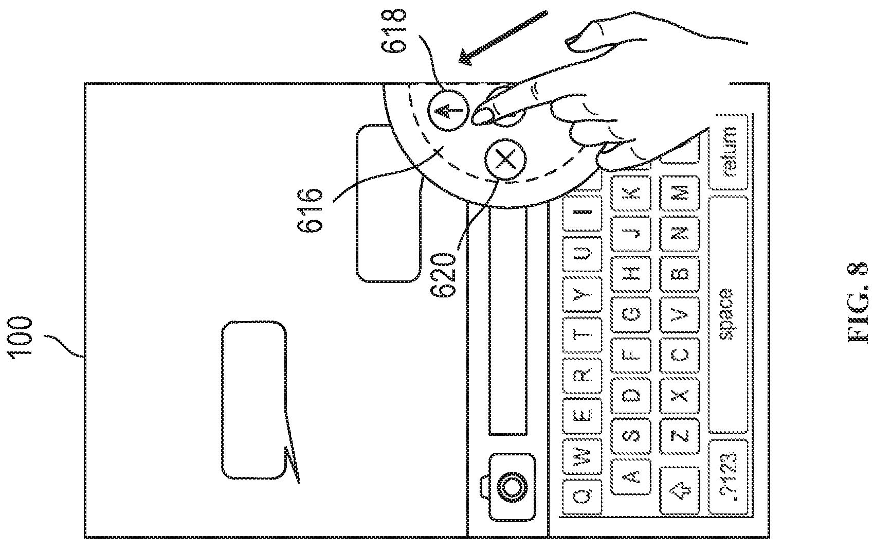 Patent US11775145 Figure 11 – Message user interfaces for capture and transmittal of media and location content