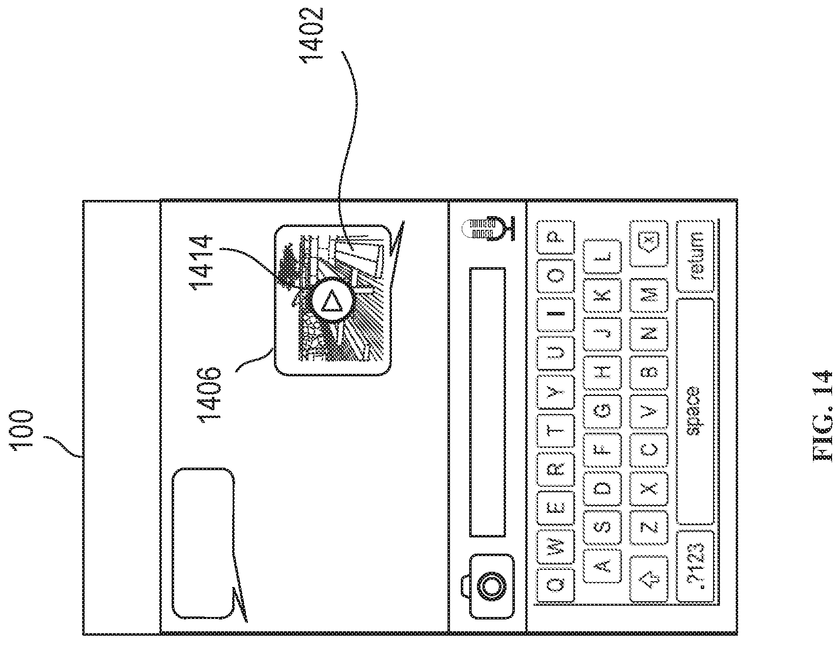 Patent US11775145 Figure 18 – Message user interfaces for capture and transmittal of media and location content