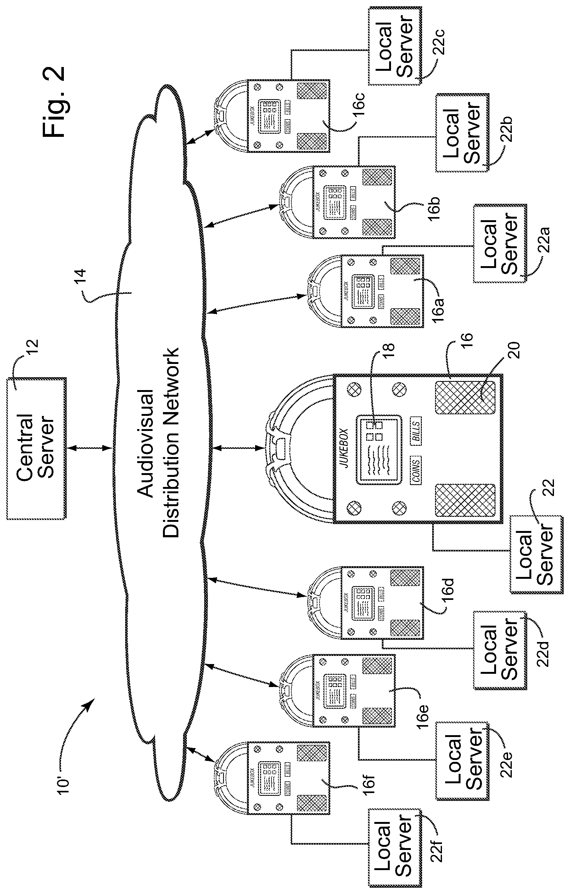 Patent US11775146 Figure 2 – Digital jukebox device with improved karaoke-related user interfaces, and associated methods