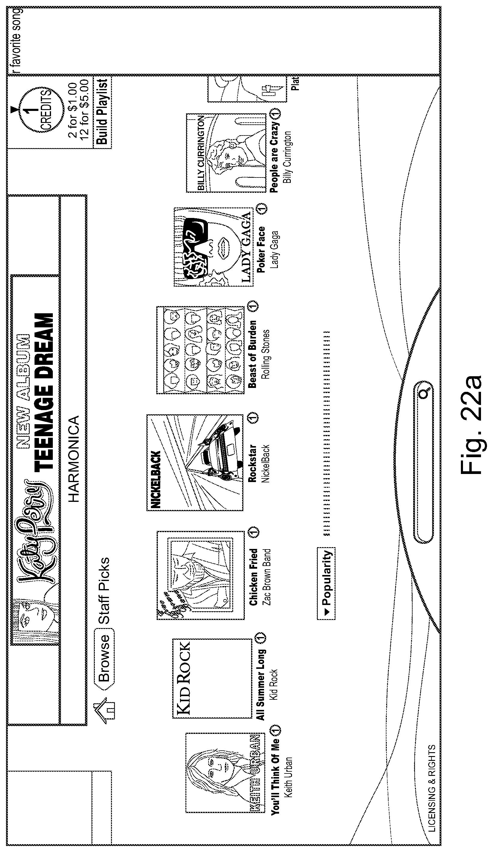 Patent US11775146 Figure 20 – Digital jukebox device with improved karaoke-related user interfaces, and associated methods