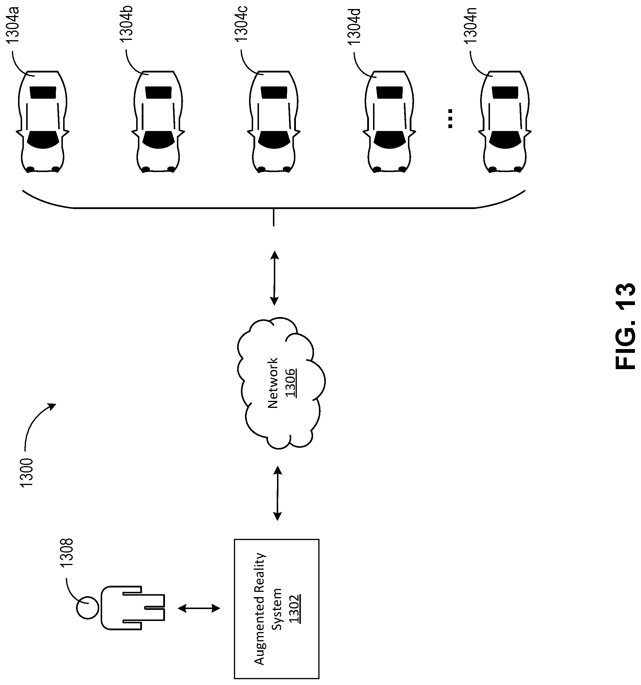 Patent US11775148 Figure 13 – Augmented reality enabled autonomous vehicle command center