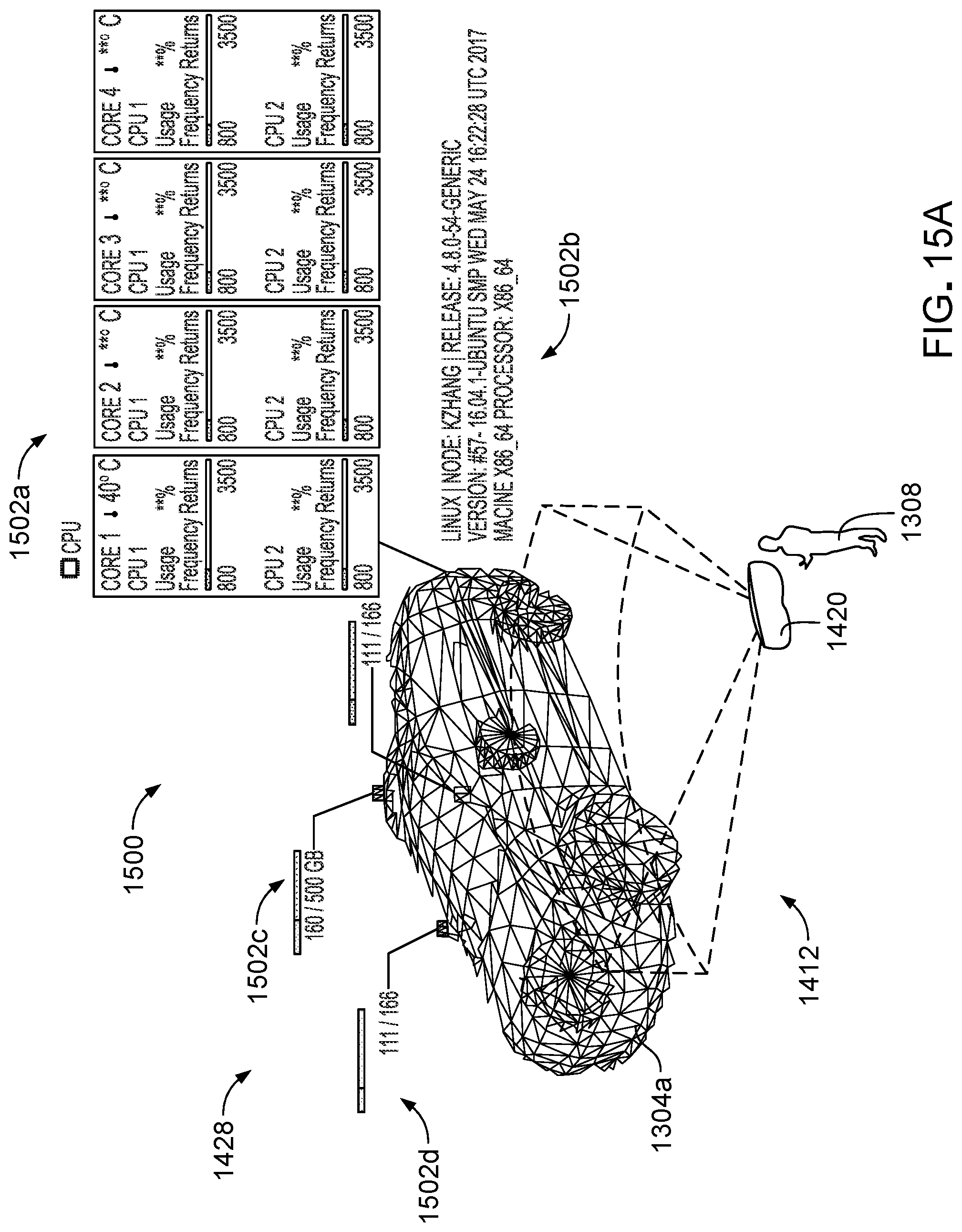 Patent US11775148 Figure 17 – Augmented reality enabled autonomous vehicle command center