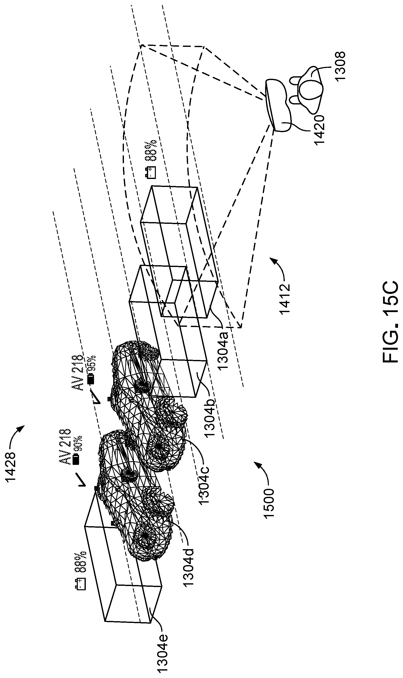 Patent US11775148 Figure 19 – Augmented reality enabled autonomous vehicle command center