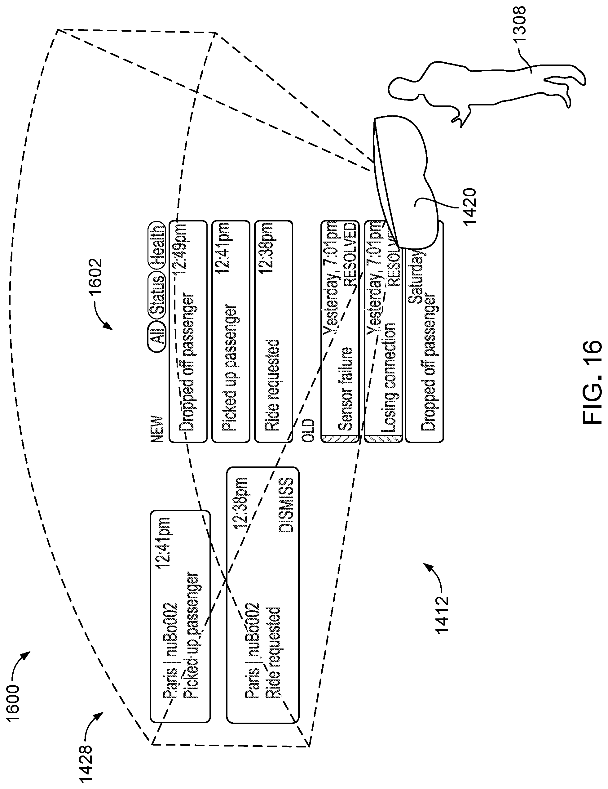 Patent US11775148 Figure 20 – Augmented reality enabled autonomous vehicle command center
