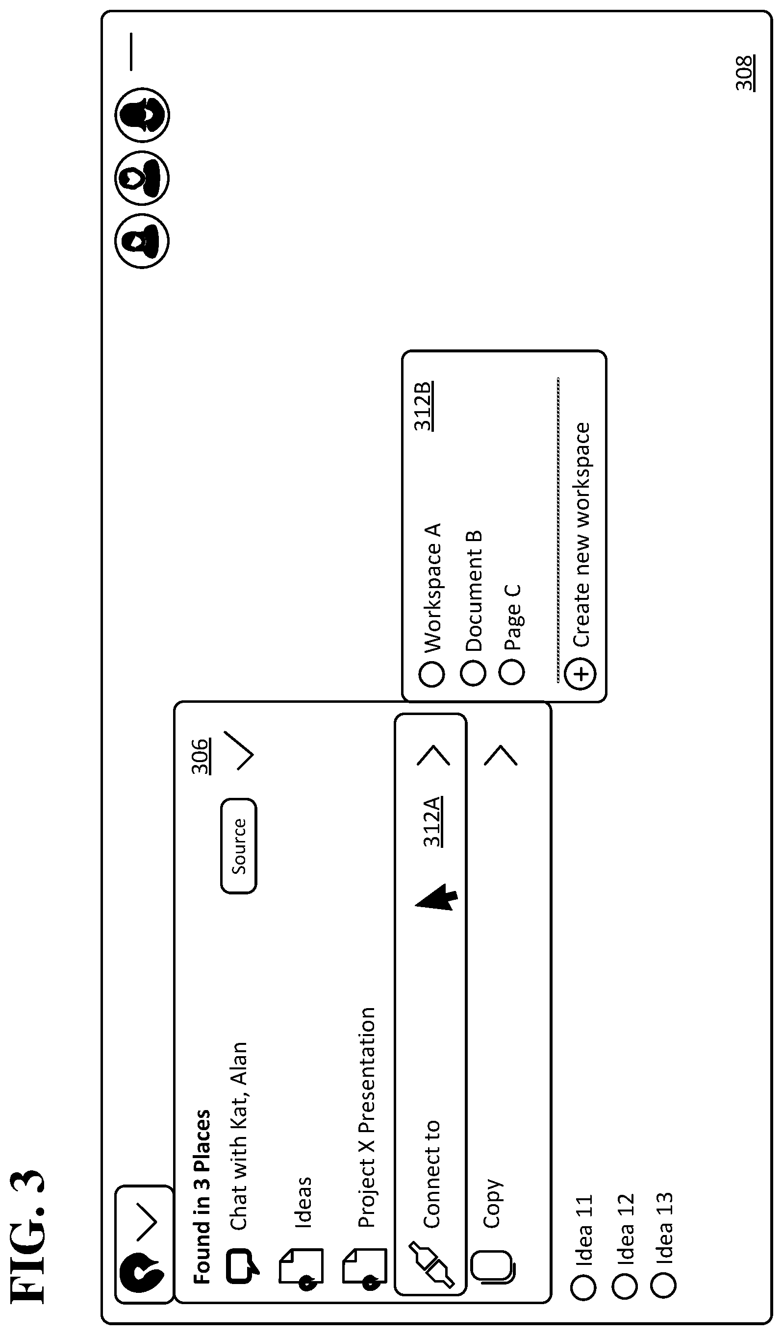Patent US11775149 Figure 3 – Interactive user interface controls for shared dynamic objects