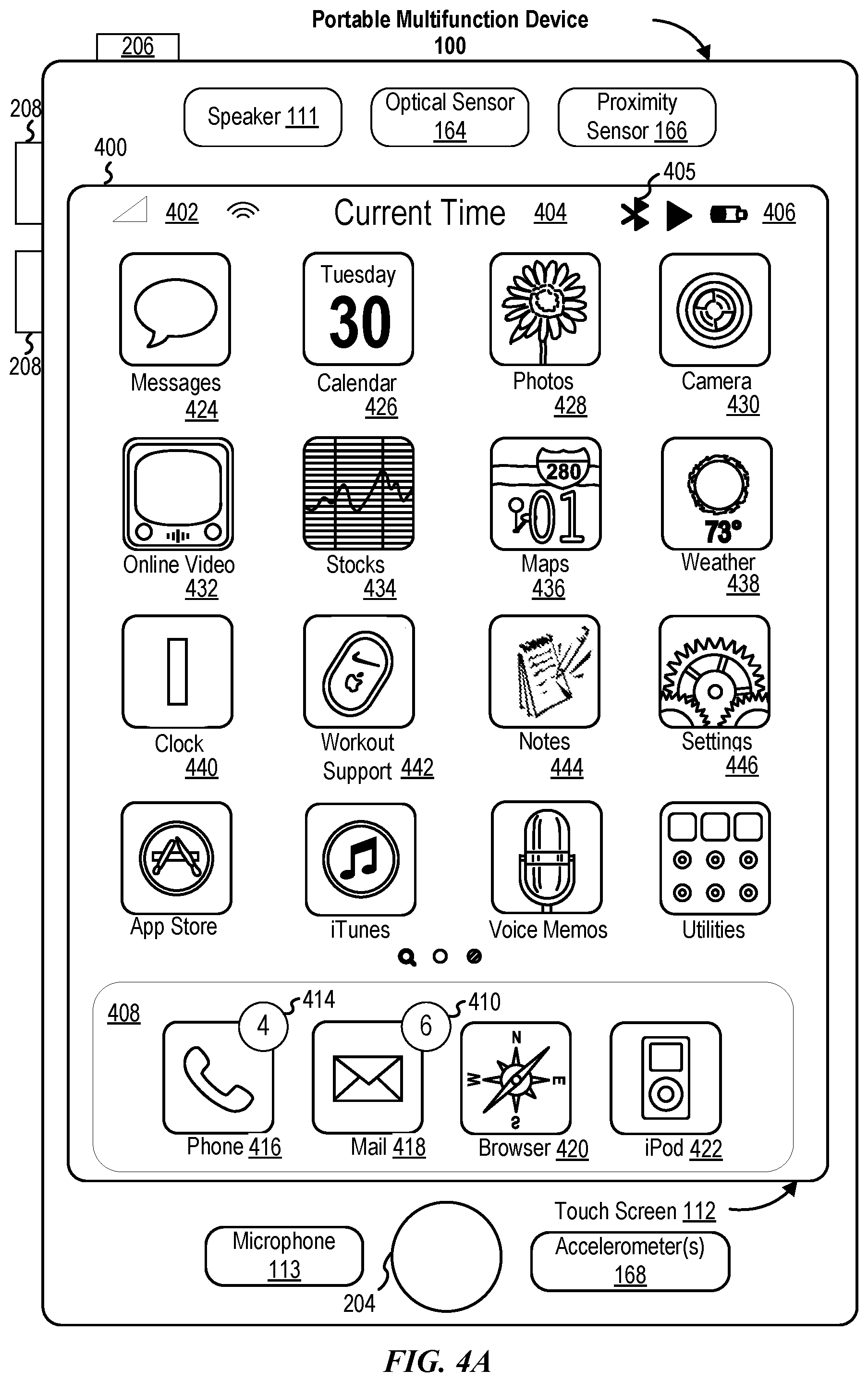 Patent US11775150 Figure 5 – Stopwatch and timer user interfaces