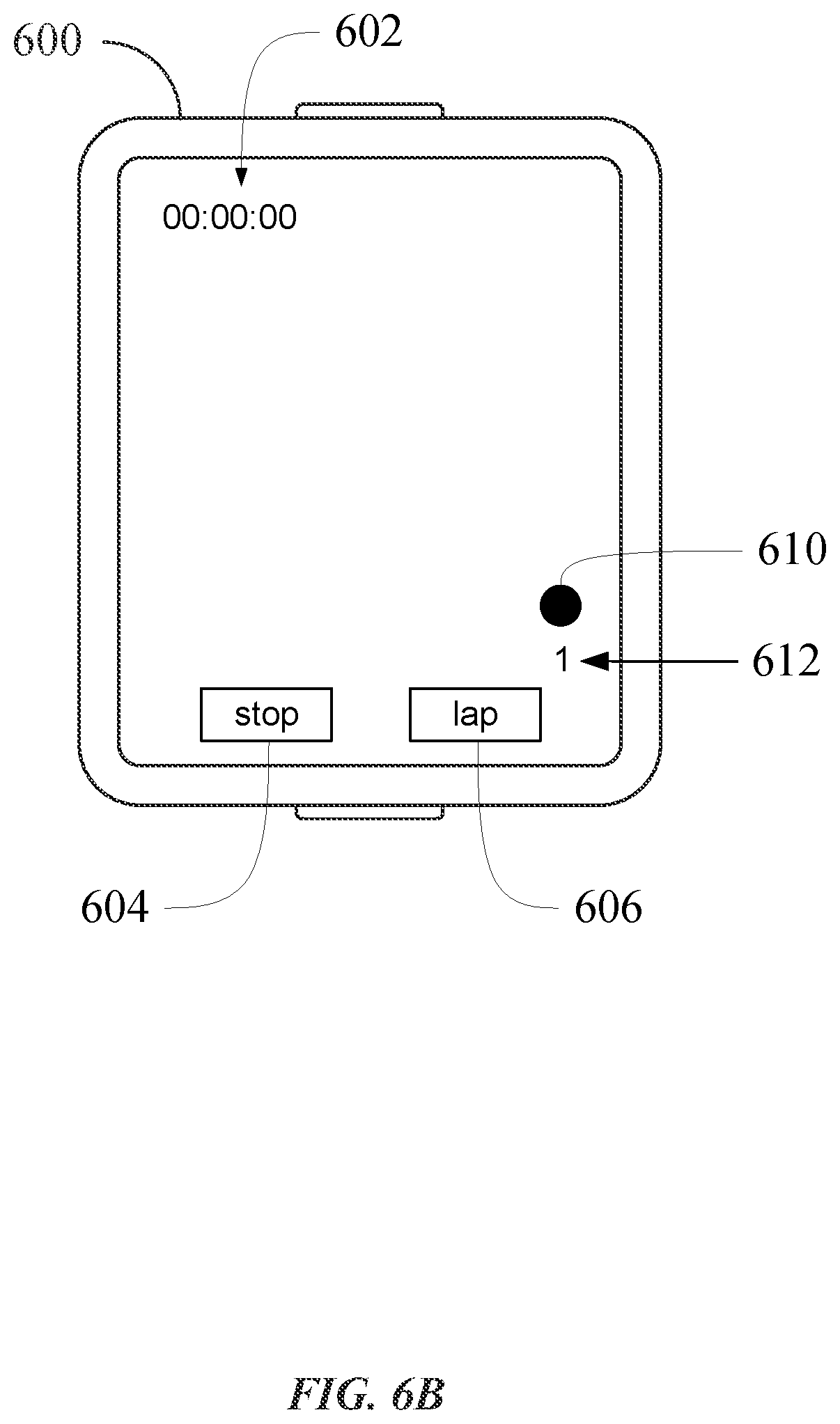 Patent US11775150 Figure 10 – Stopwatch and timer user interfaces