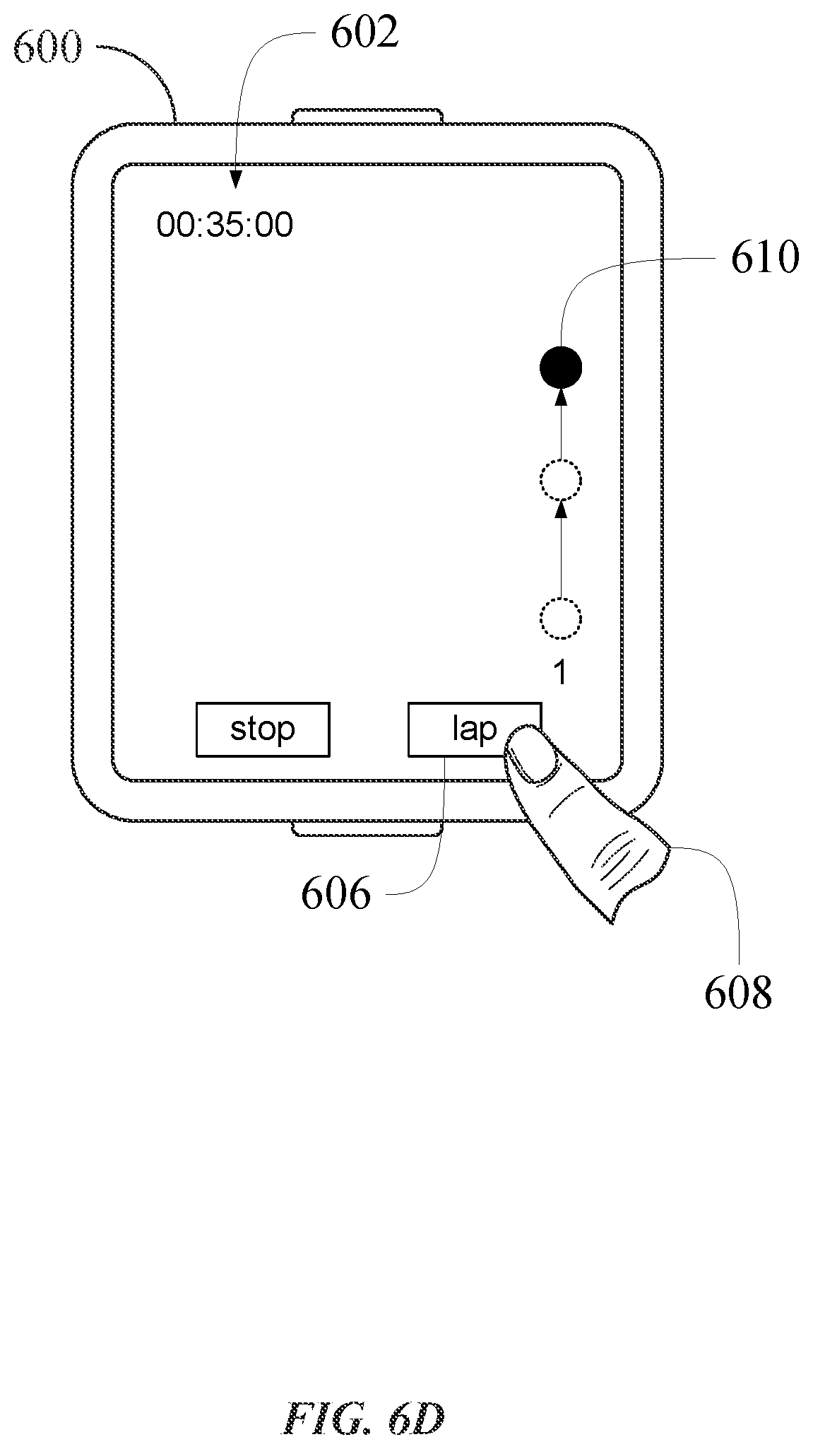 Patent US11775150 Figure 12 – Stopwatch and timer user interfaces
