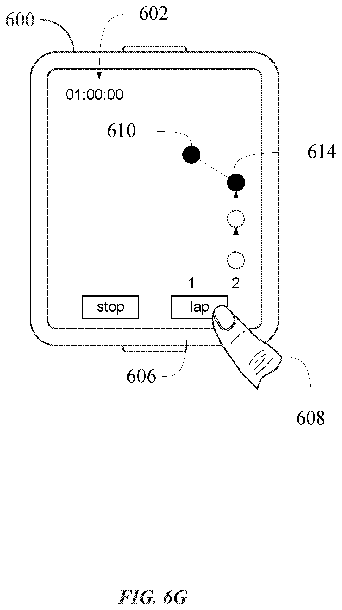 Patent US11775150 Figure 15 – Stopwatch and timer user interfaces