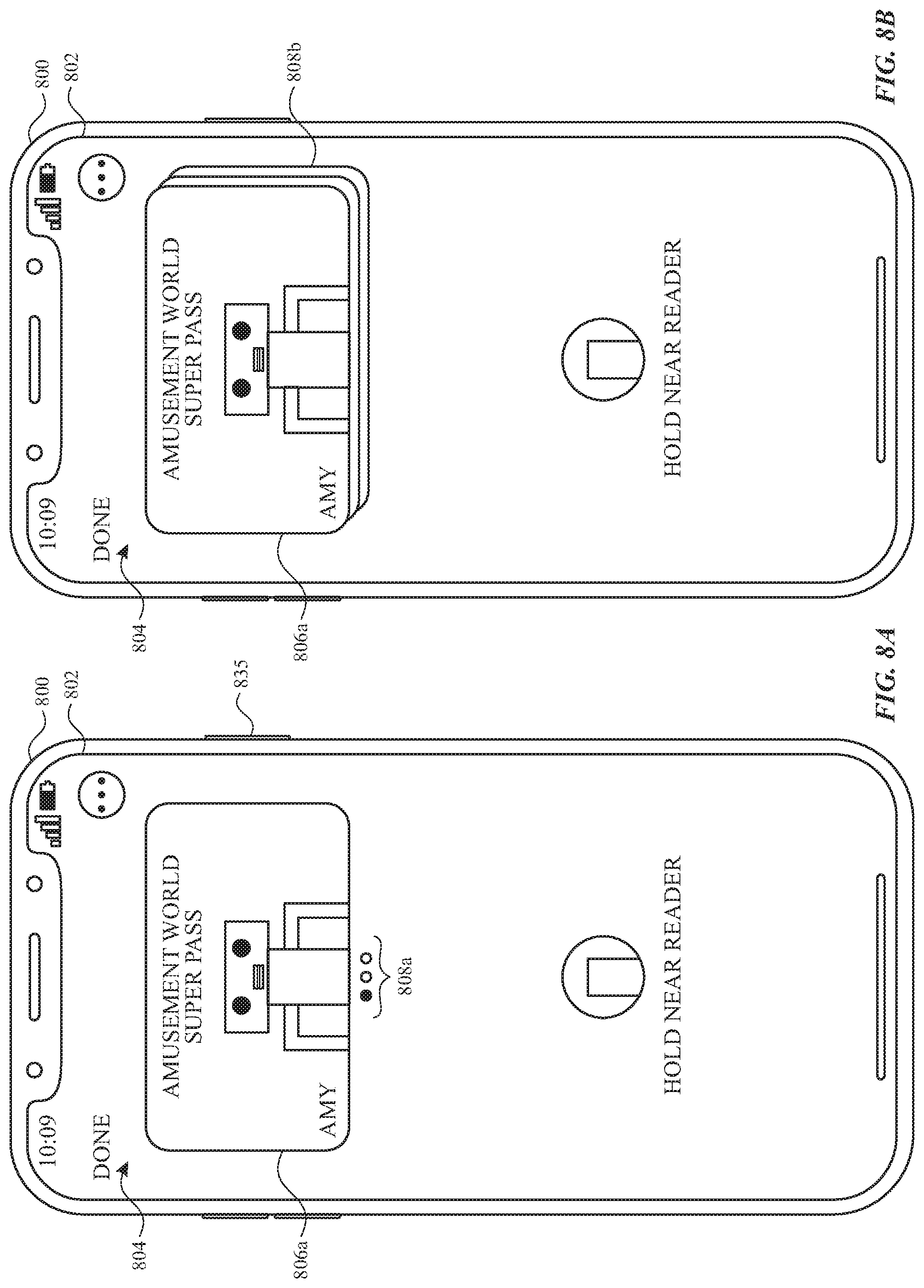Patent US11775151 Figure 13 – Sharing and using passes or accounts
