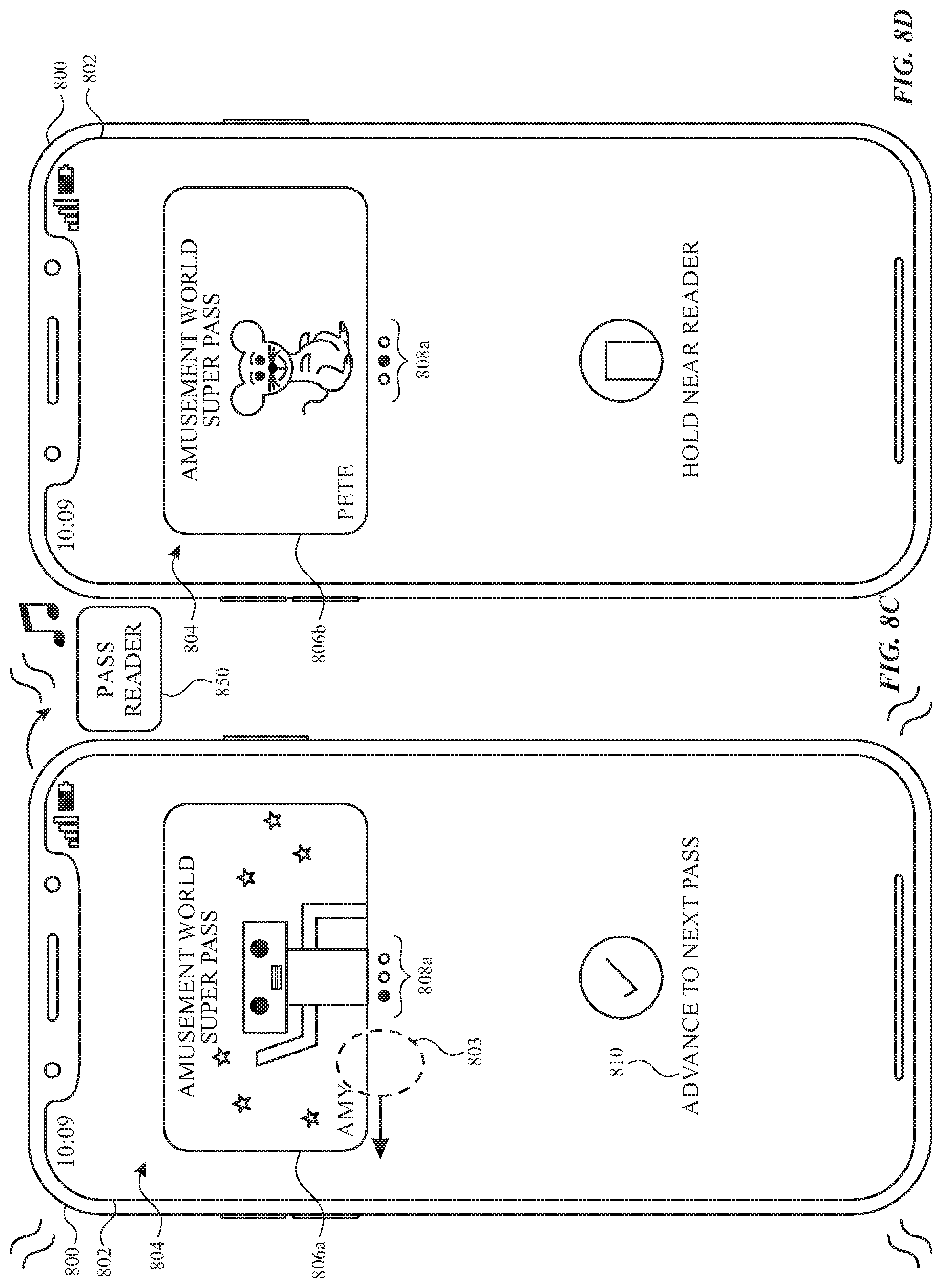 Patent US11775151 Figure 14 – Sharing and using passes or accounts