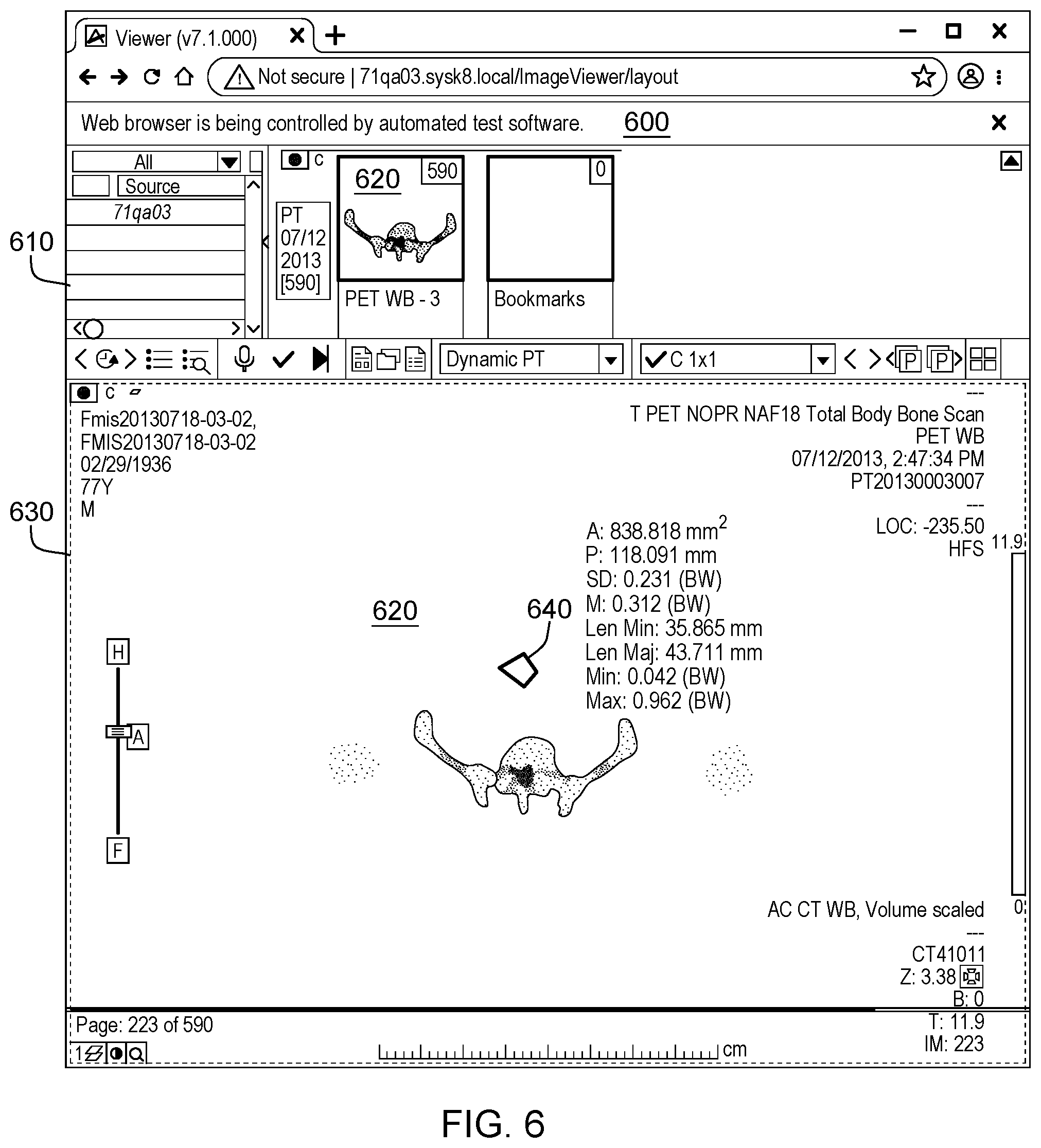 Patent US11775153 Figure 6 – Assessing measurement errors in software calculations
