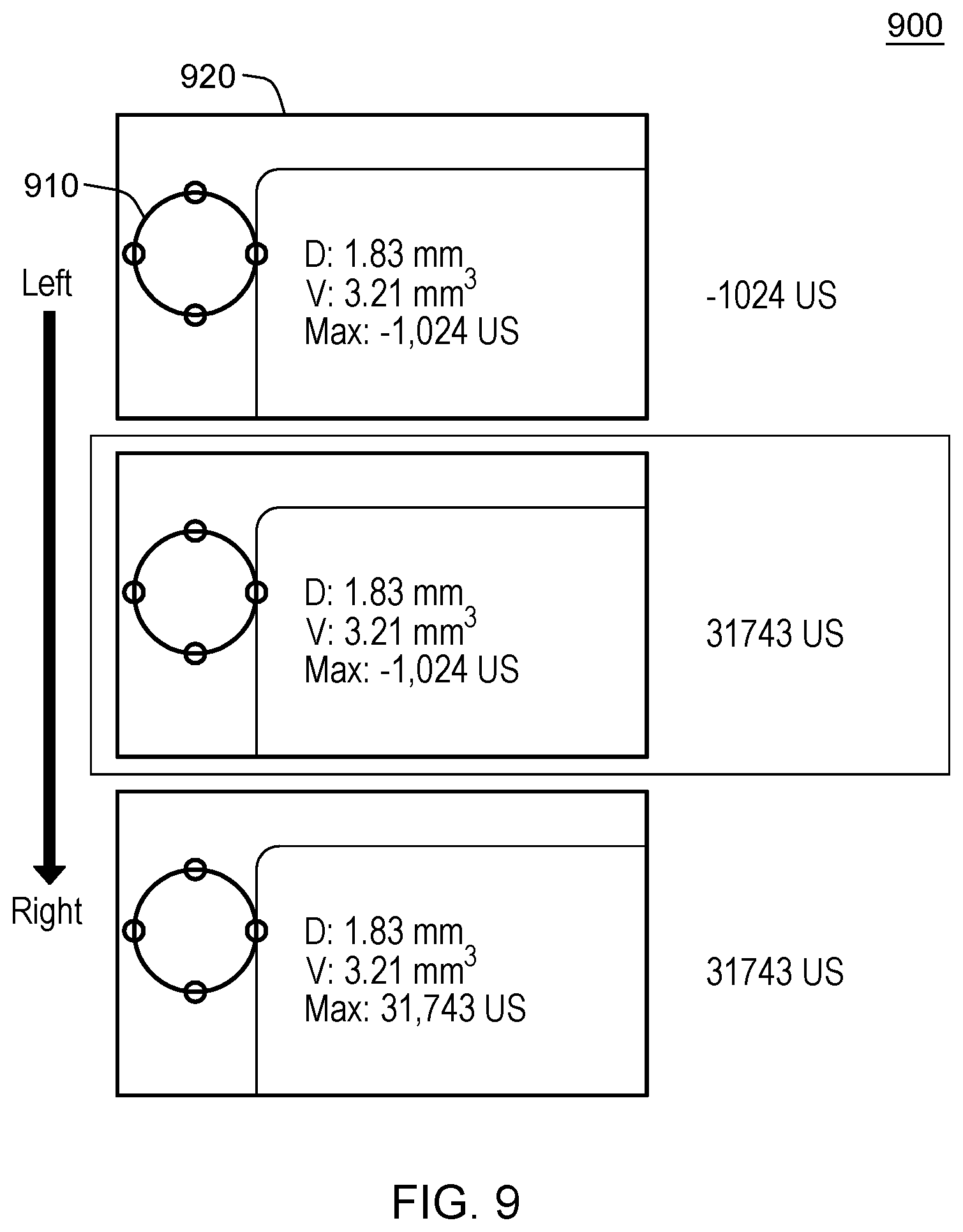 Patent US11775153 Figure 9 – Assessing measurement errors in software calculations