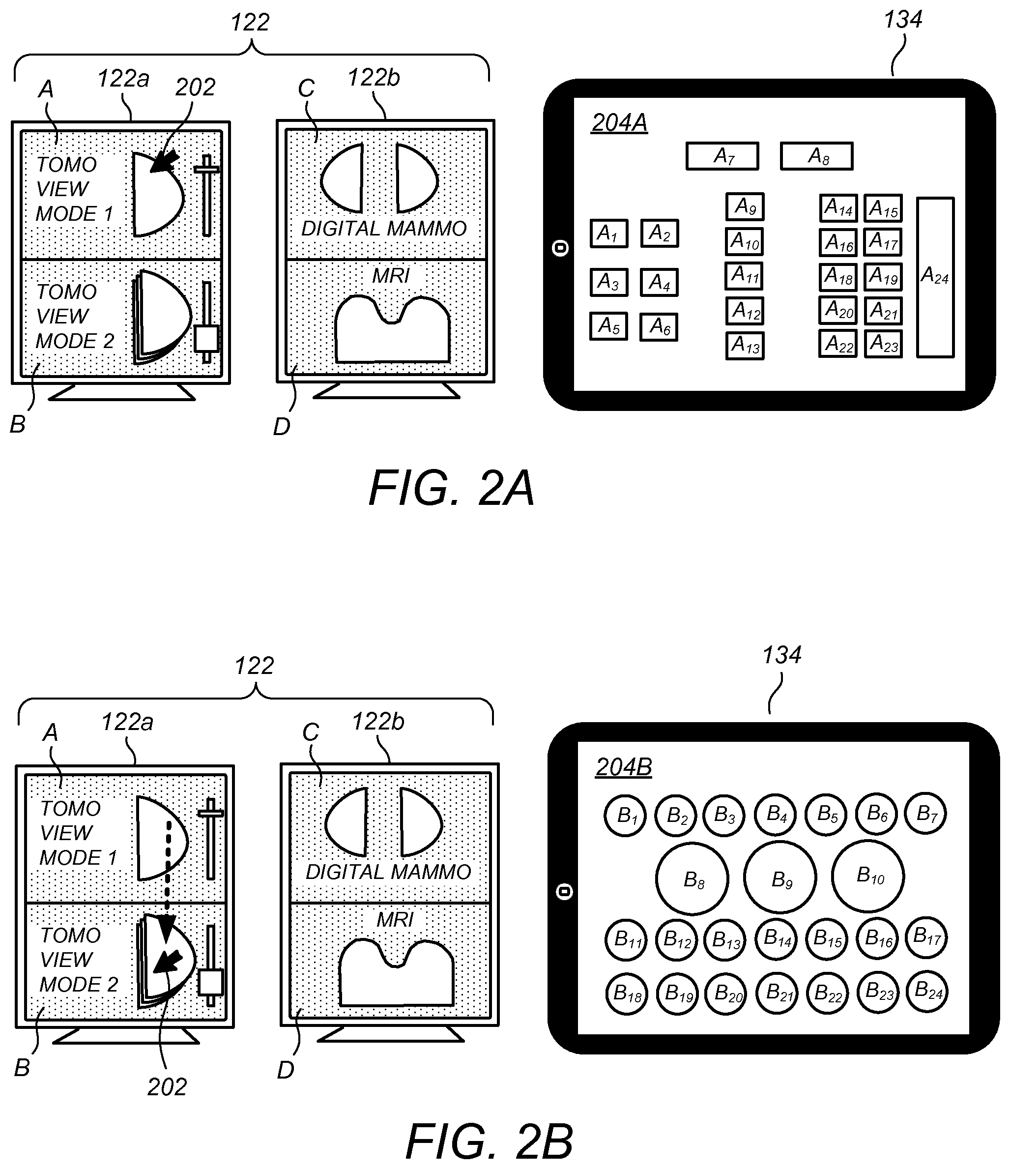 Patent US11775156 Figure 2 – User interface for medical image review workstation