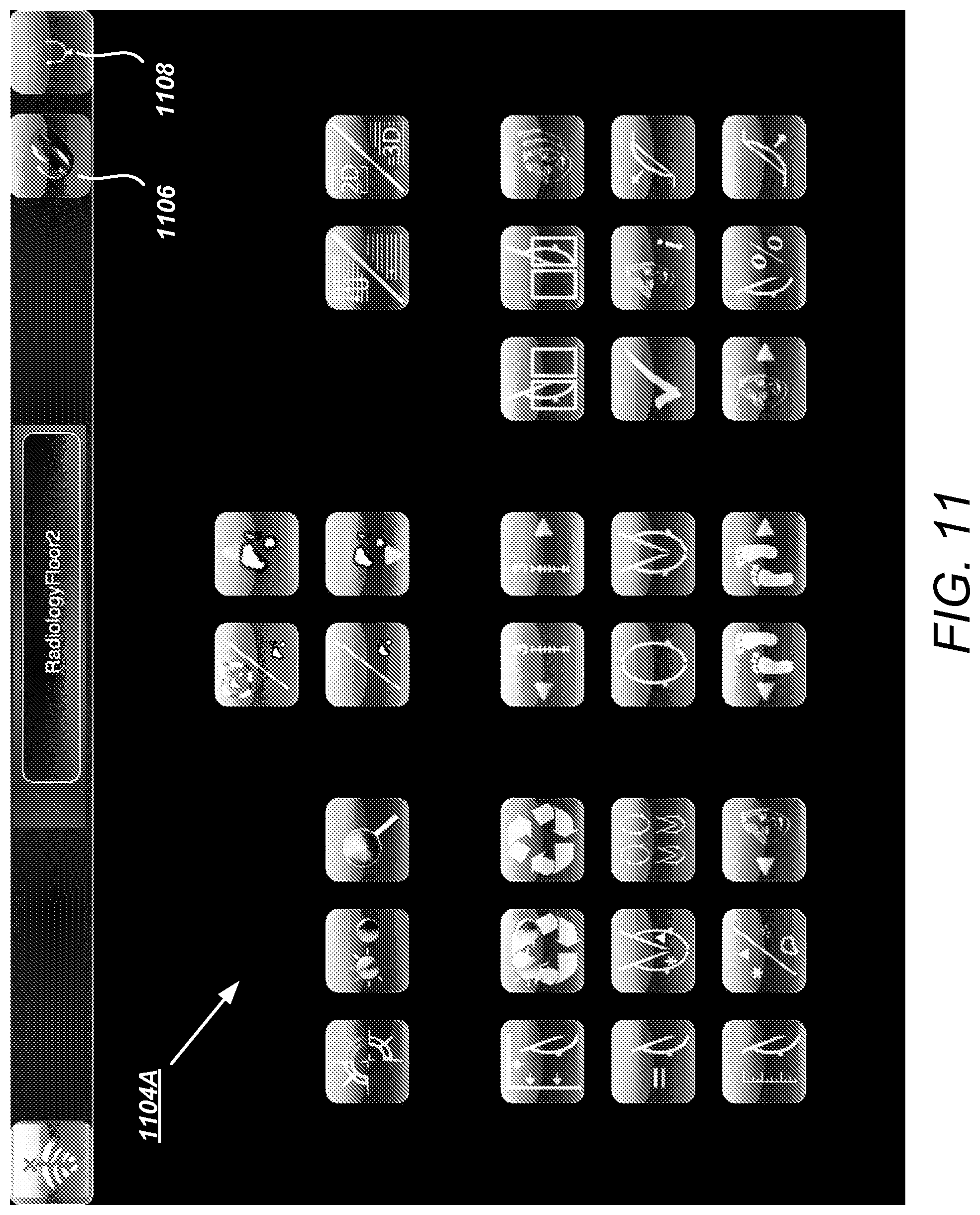 Patent US11775156 Figure 11 – User interface for medical image review workstation