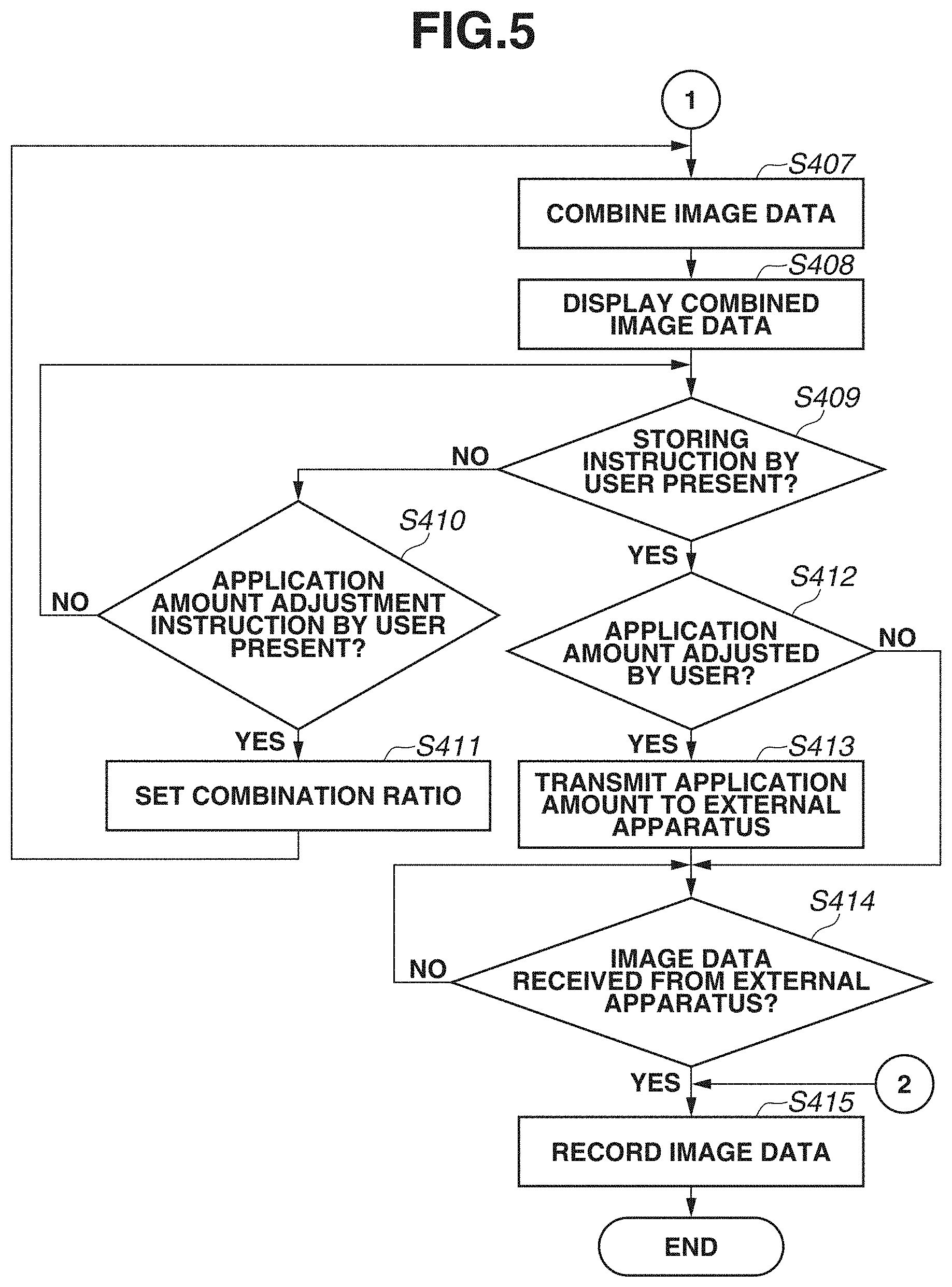Patent US11775157 Figure 5 – Image processing apparatus, image processing system, and control method for processing a second image with adjusting level of a first image