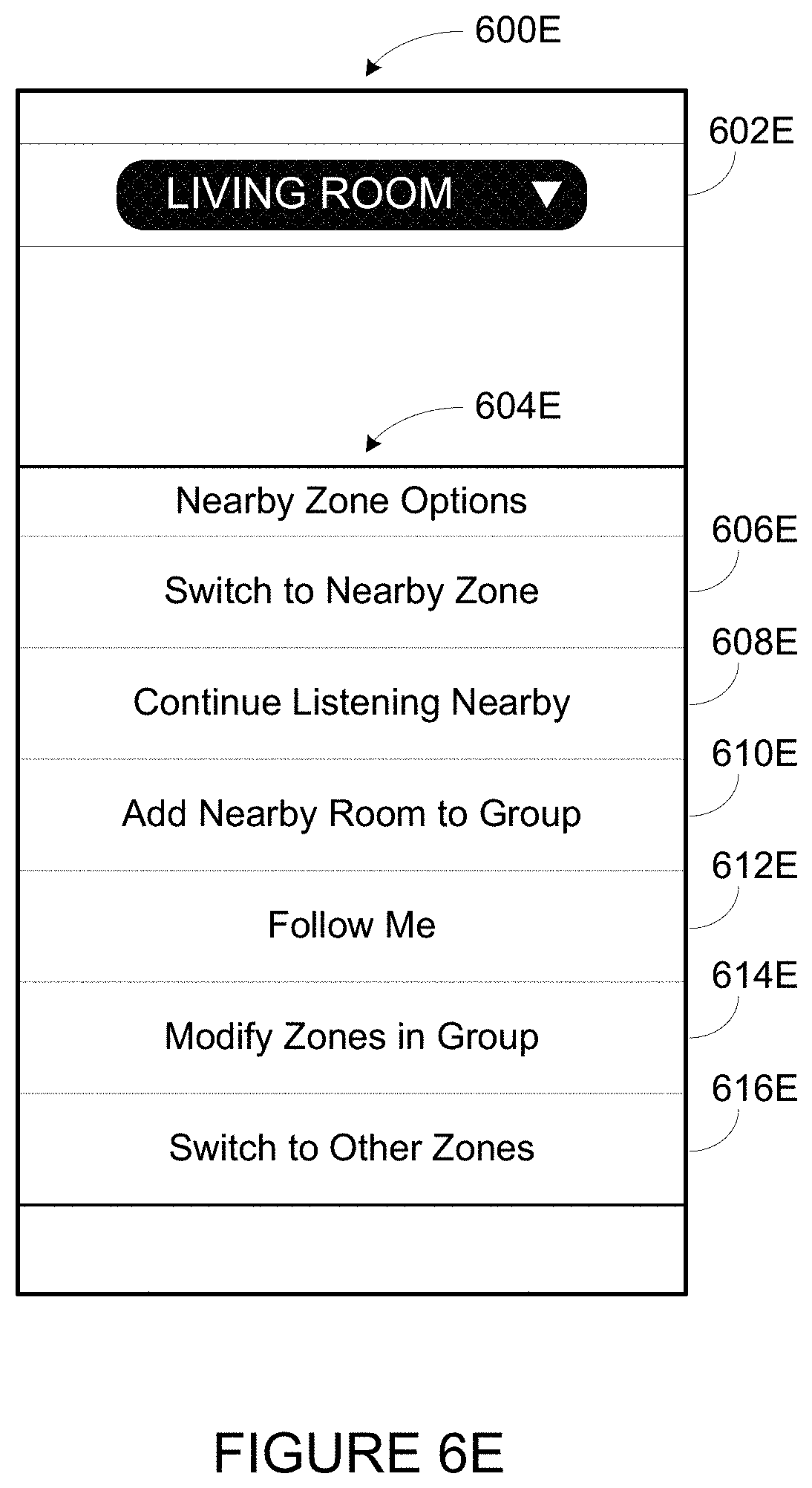 Patent US11775160 Figure 7 – Location based playback system control